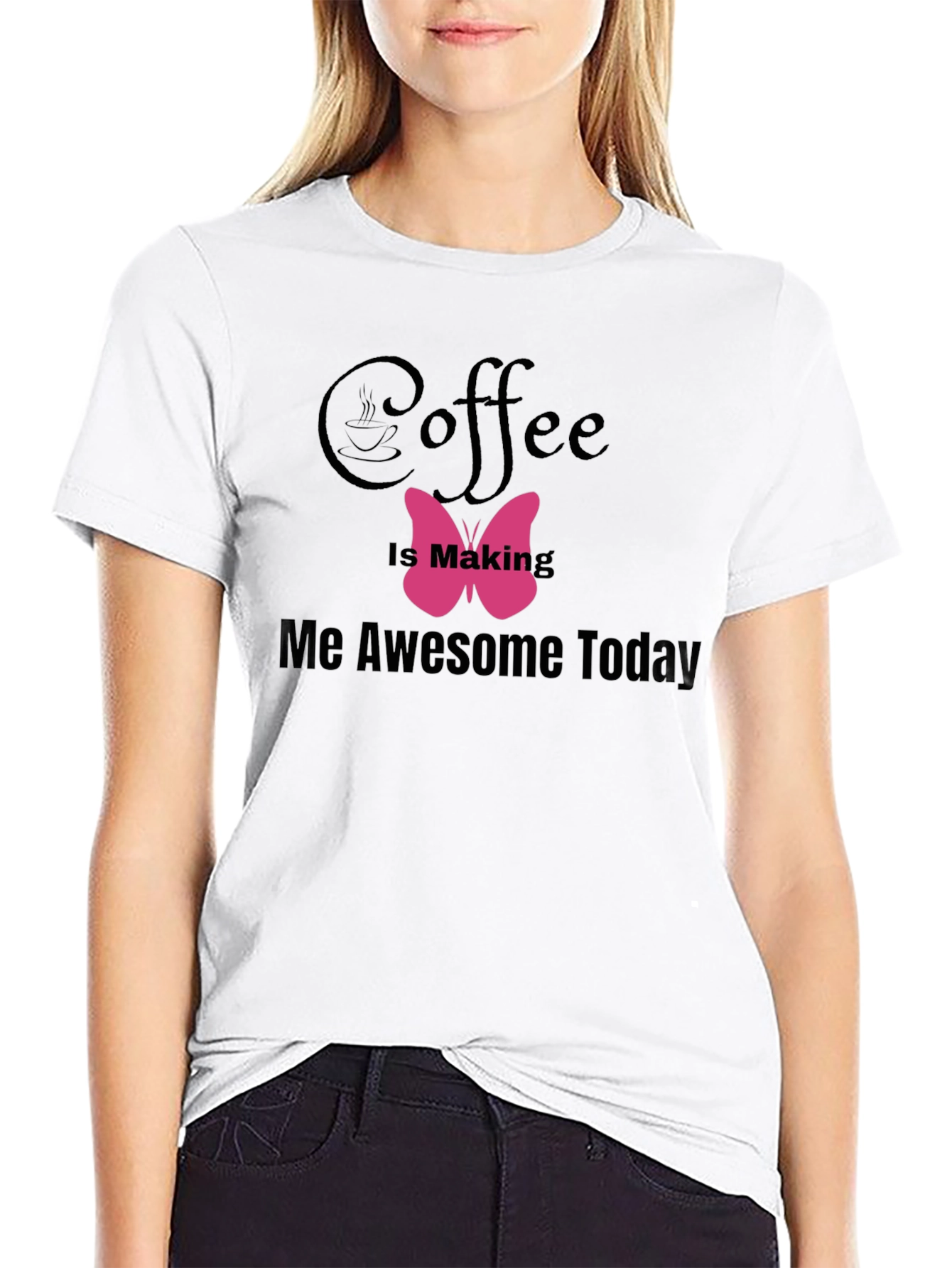 Black Coffee Makes Me Awesome T-Shirt view 9