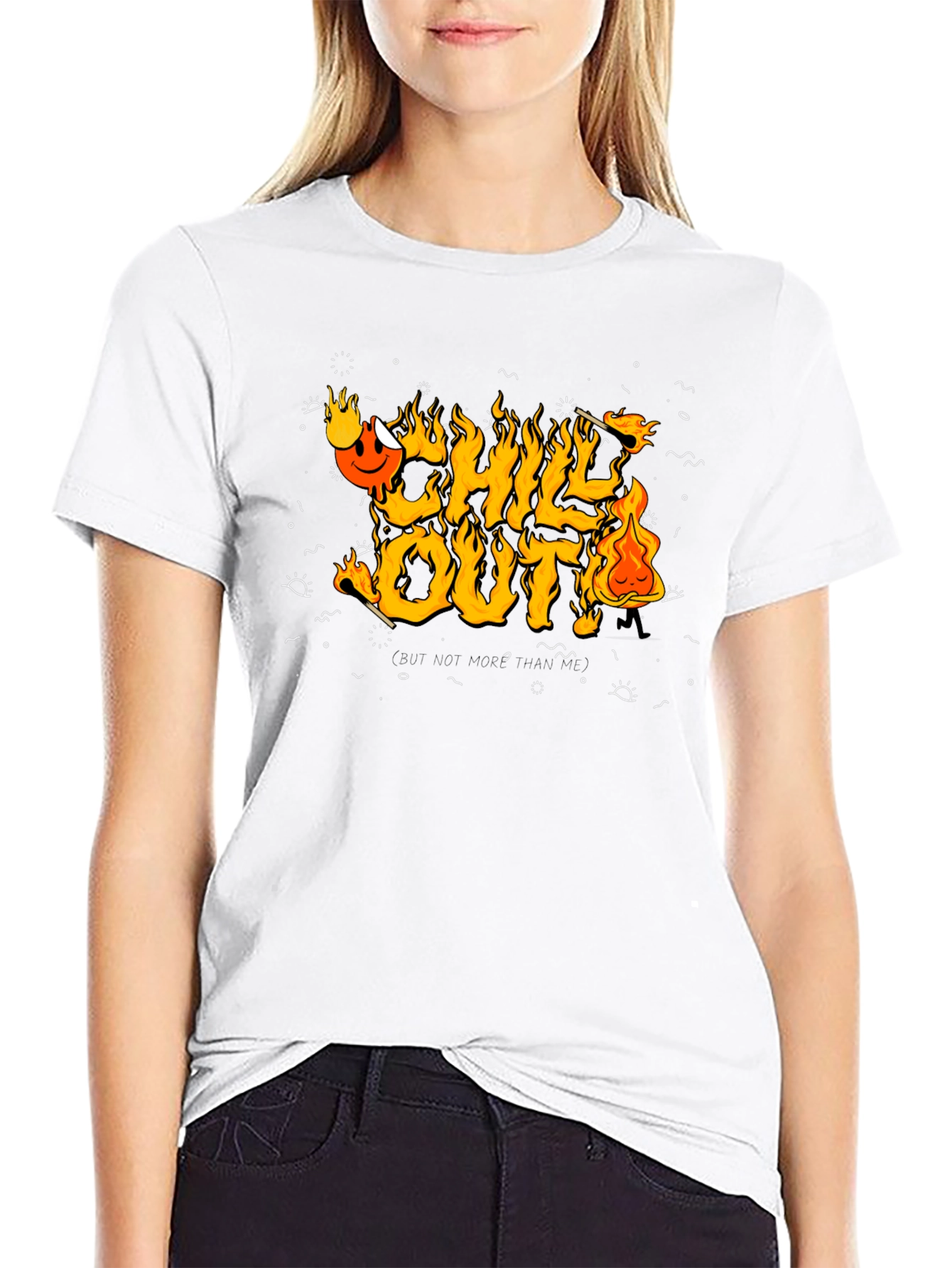 Black Chill Out Graphic Tee view 9