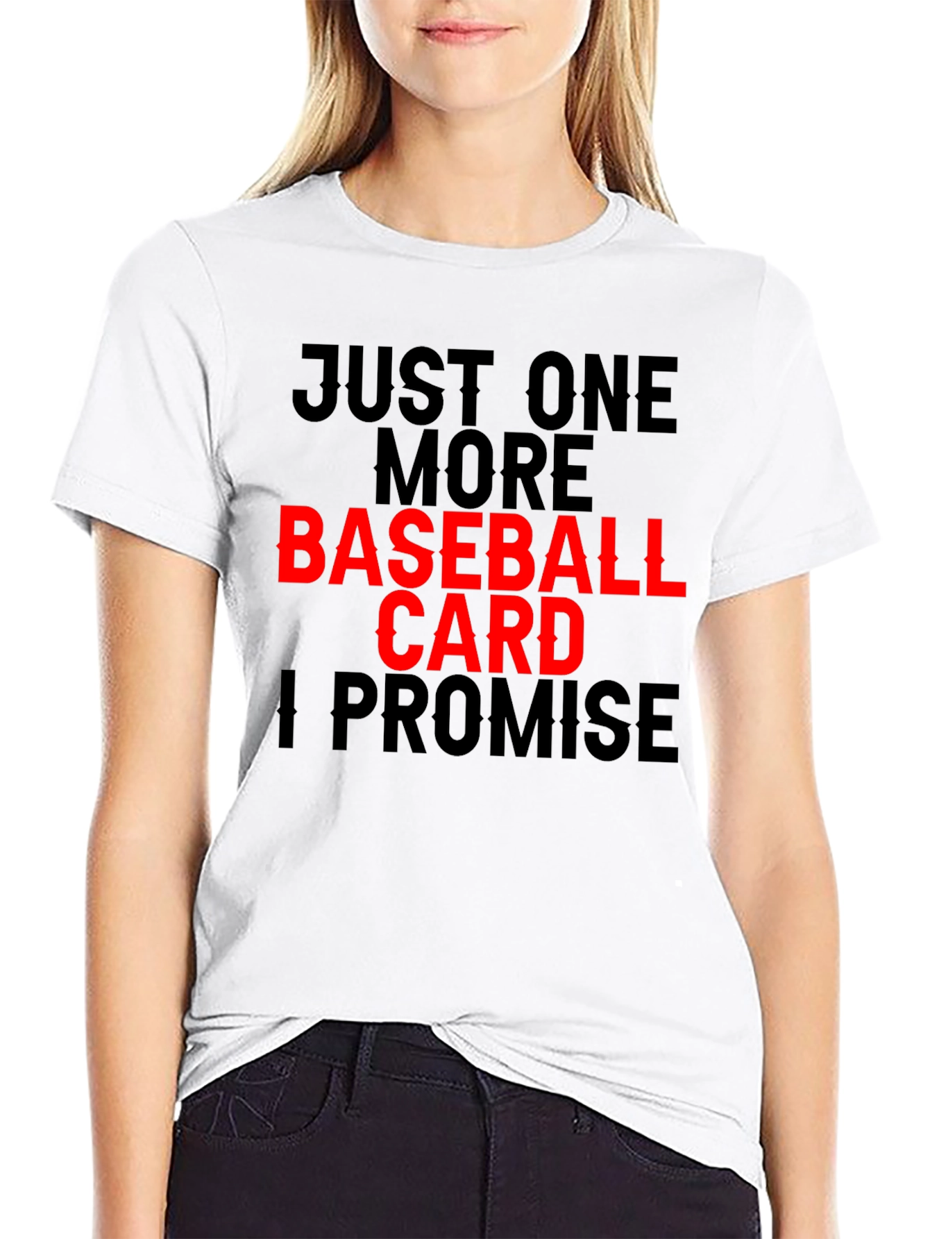Black Baseball Card Collector T-Shirt - Just One More view 9