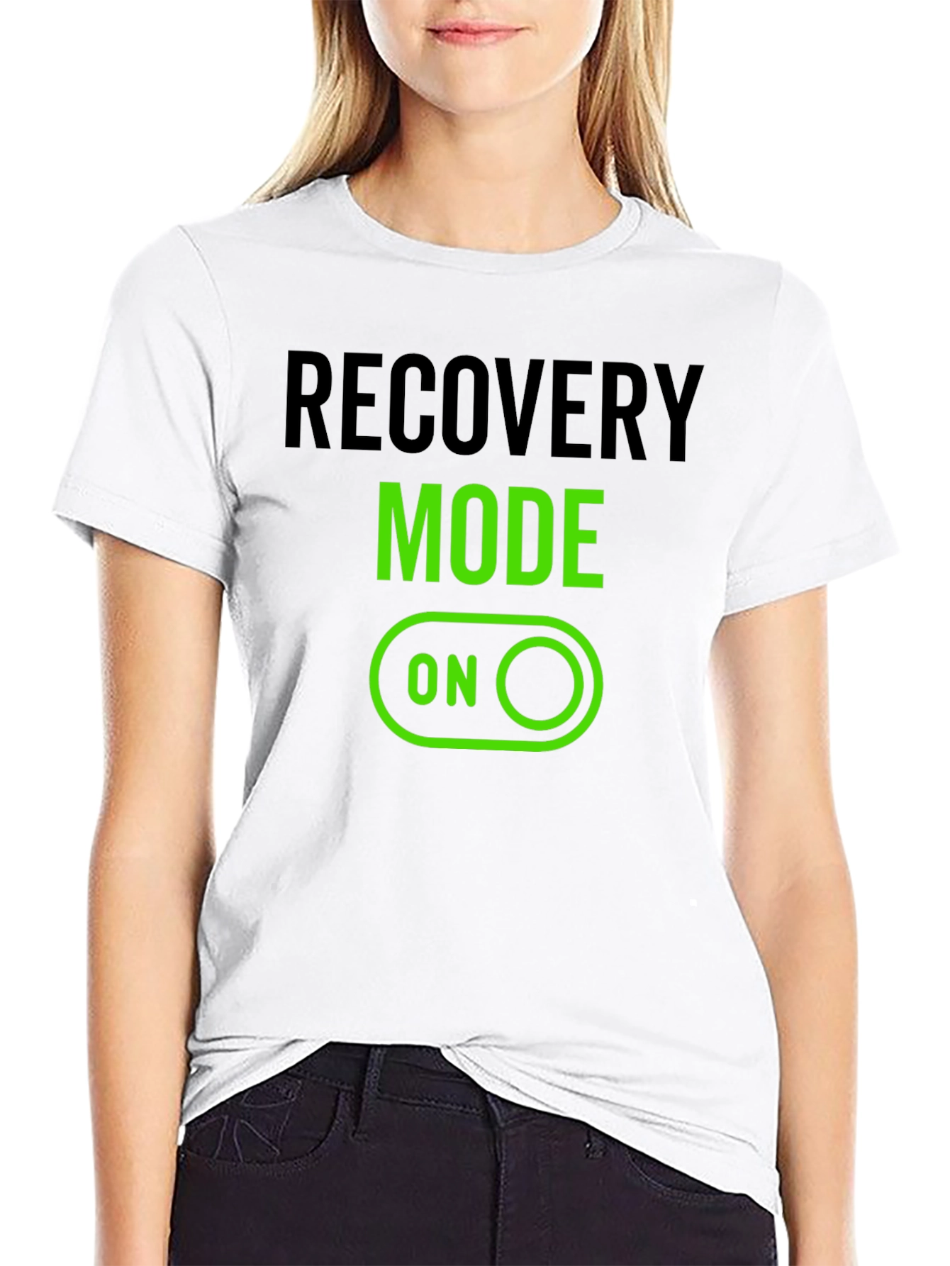 Black Recovery Mode ON Graphic T-Shirt view 9