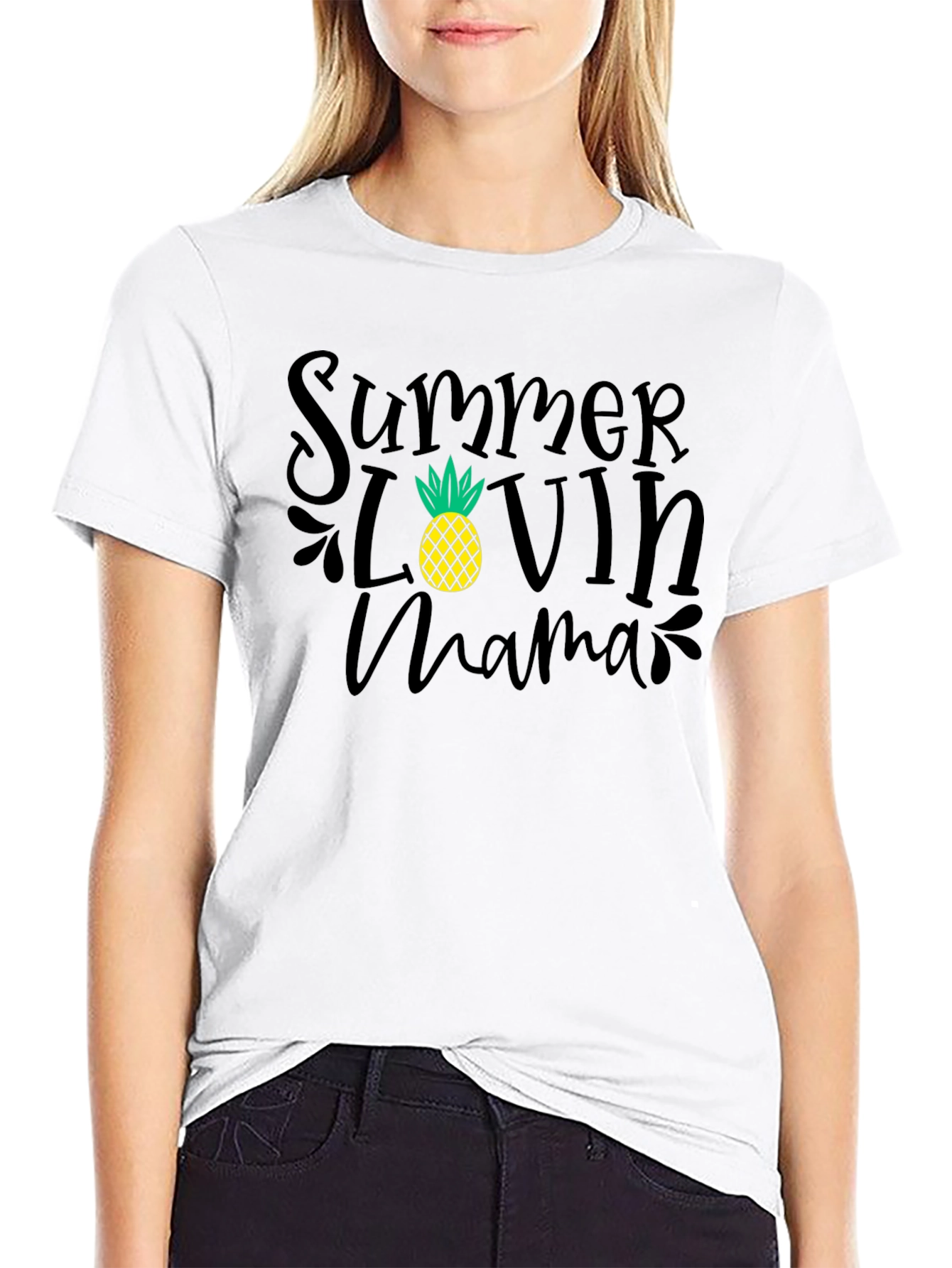 Black Summer Lovin' Mama T-Shirt view 9