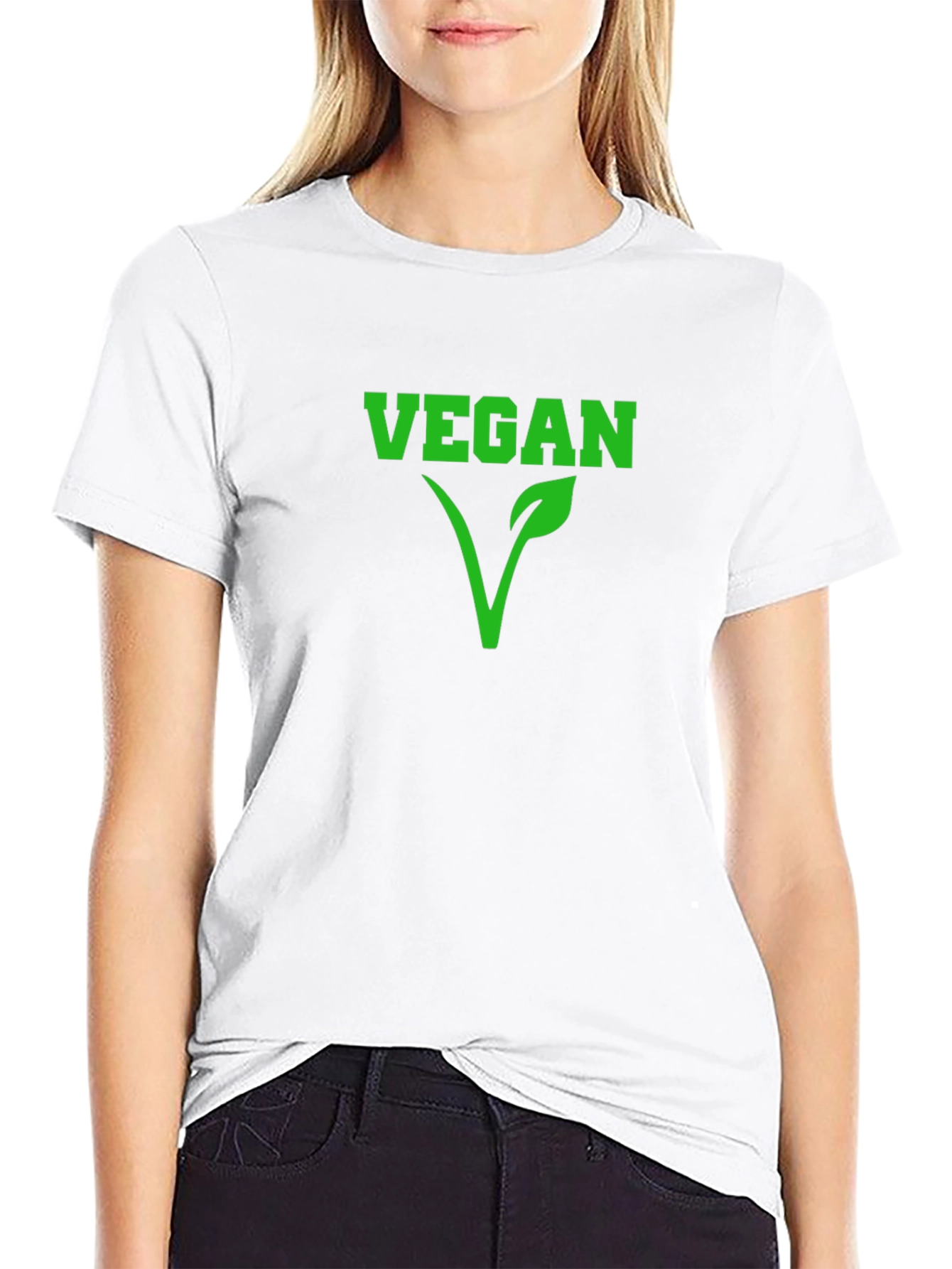 Black Vegan Statement T-Shirt - Stylish & Comfortable! view 9