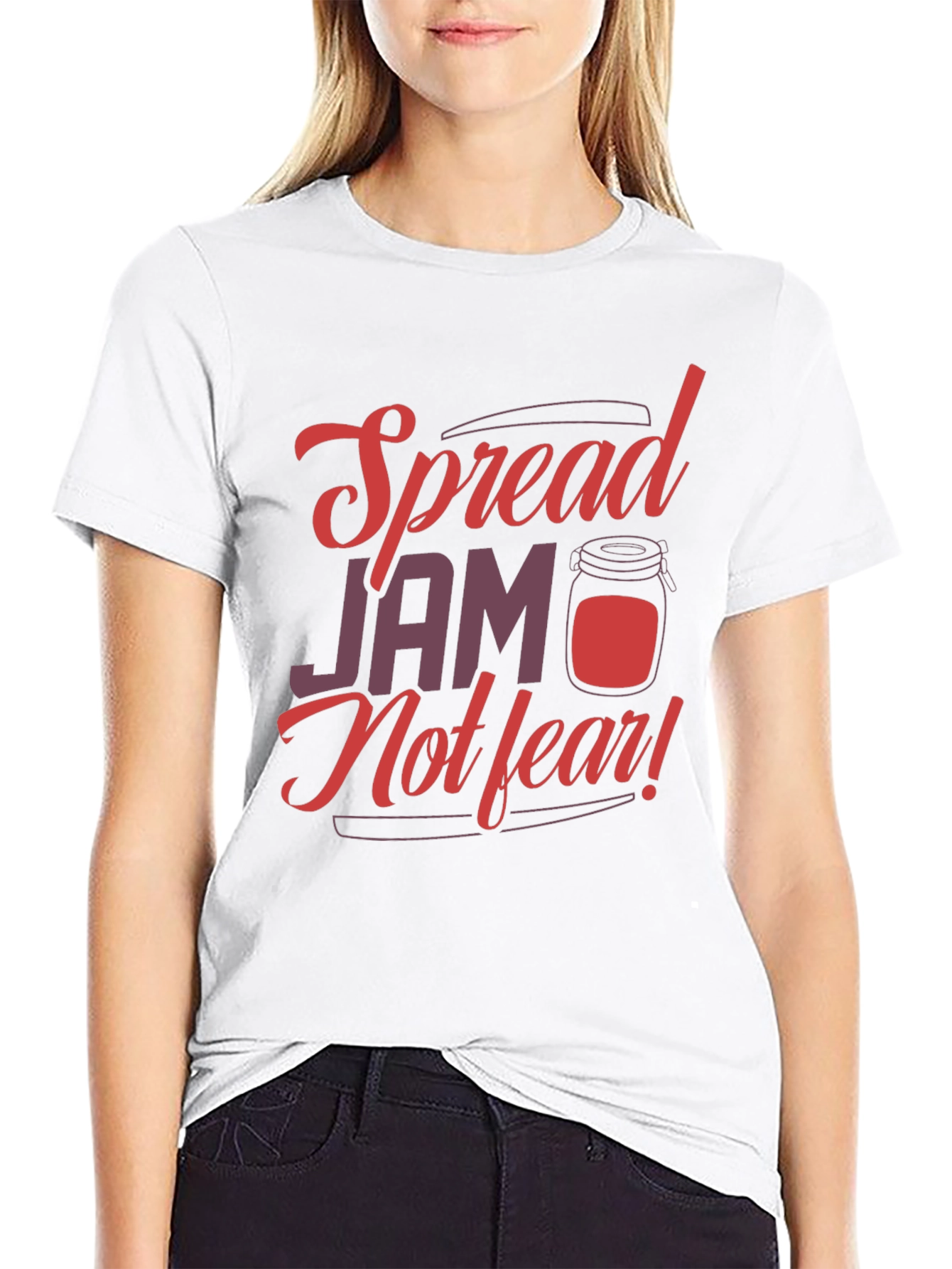 Black Spread Jam Not Fear Graphic Tee view 9