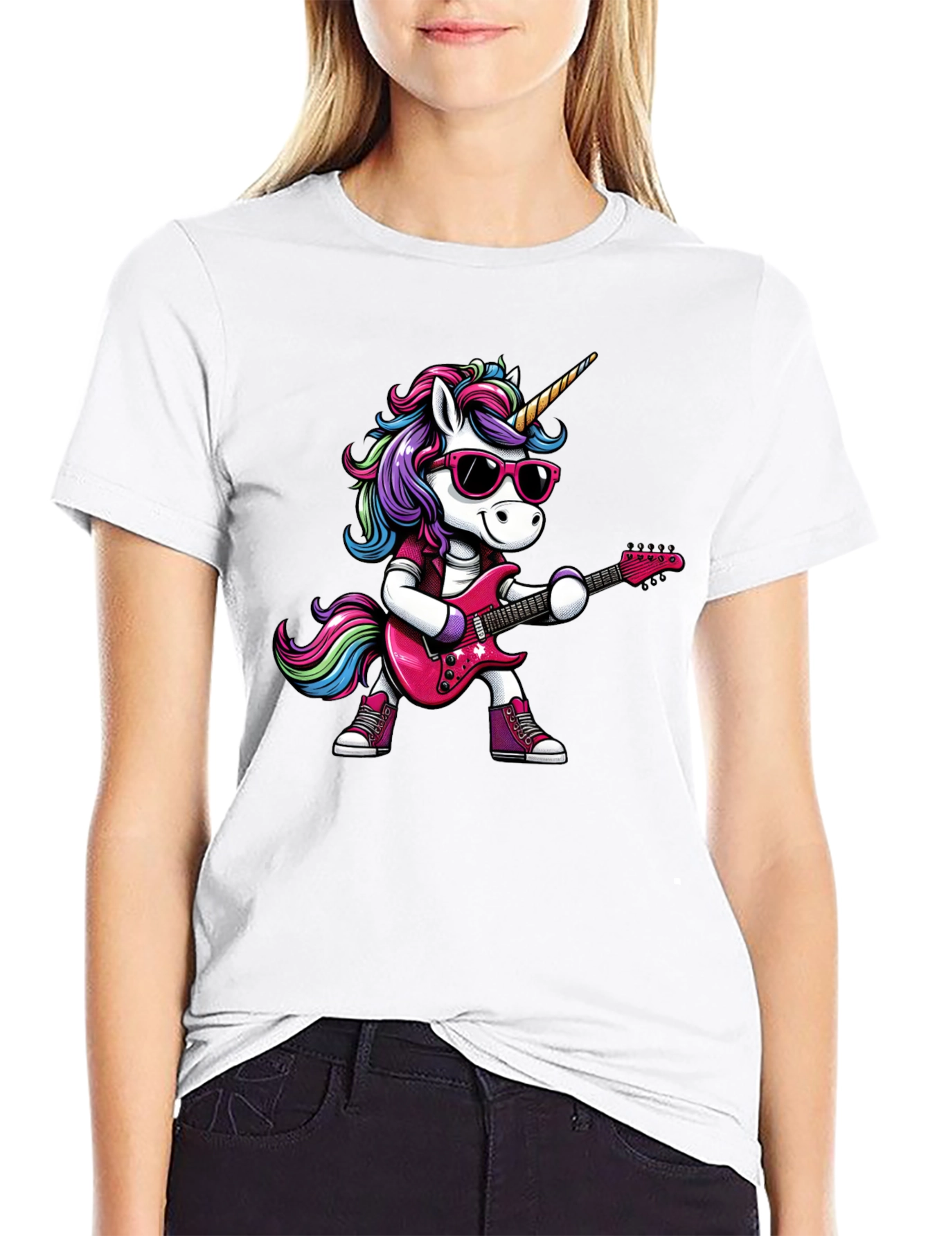 Black Unicorn Rocker T-Shirt view 9
