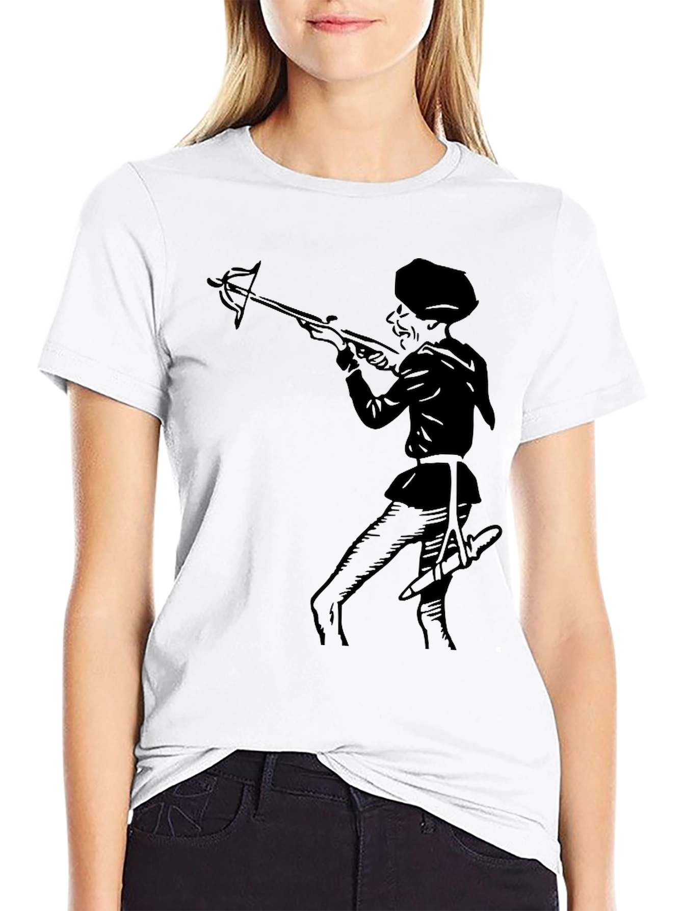 Black Archery Graphic Tee - Mens Black T-Shirt view 9