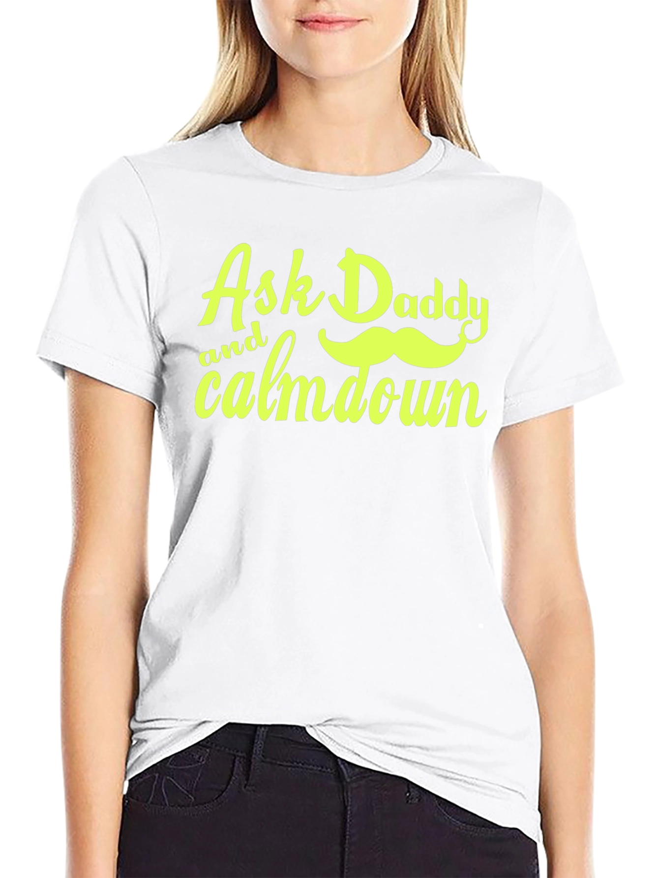 Black Ask Daddy T-Shirt view 9