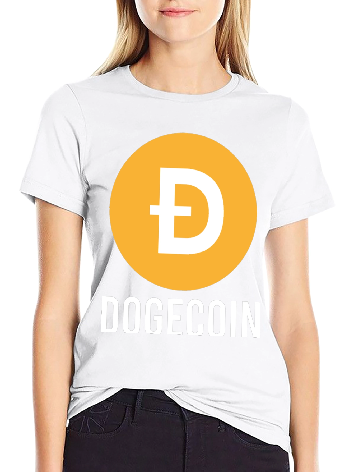 Black Dogecoin Crypto T-Shirt - Meme Coin Tee view 9