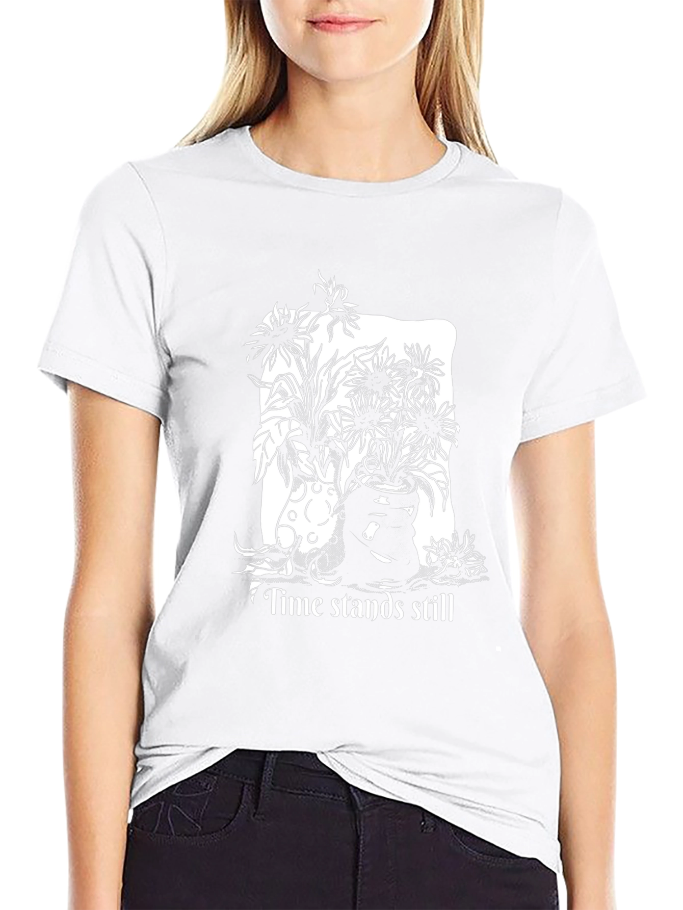 Time Stands Still Graphic Tee - Black - 9