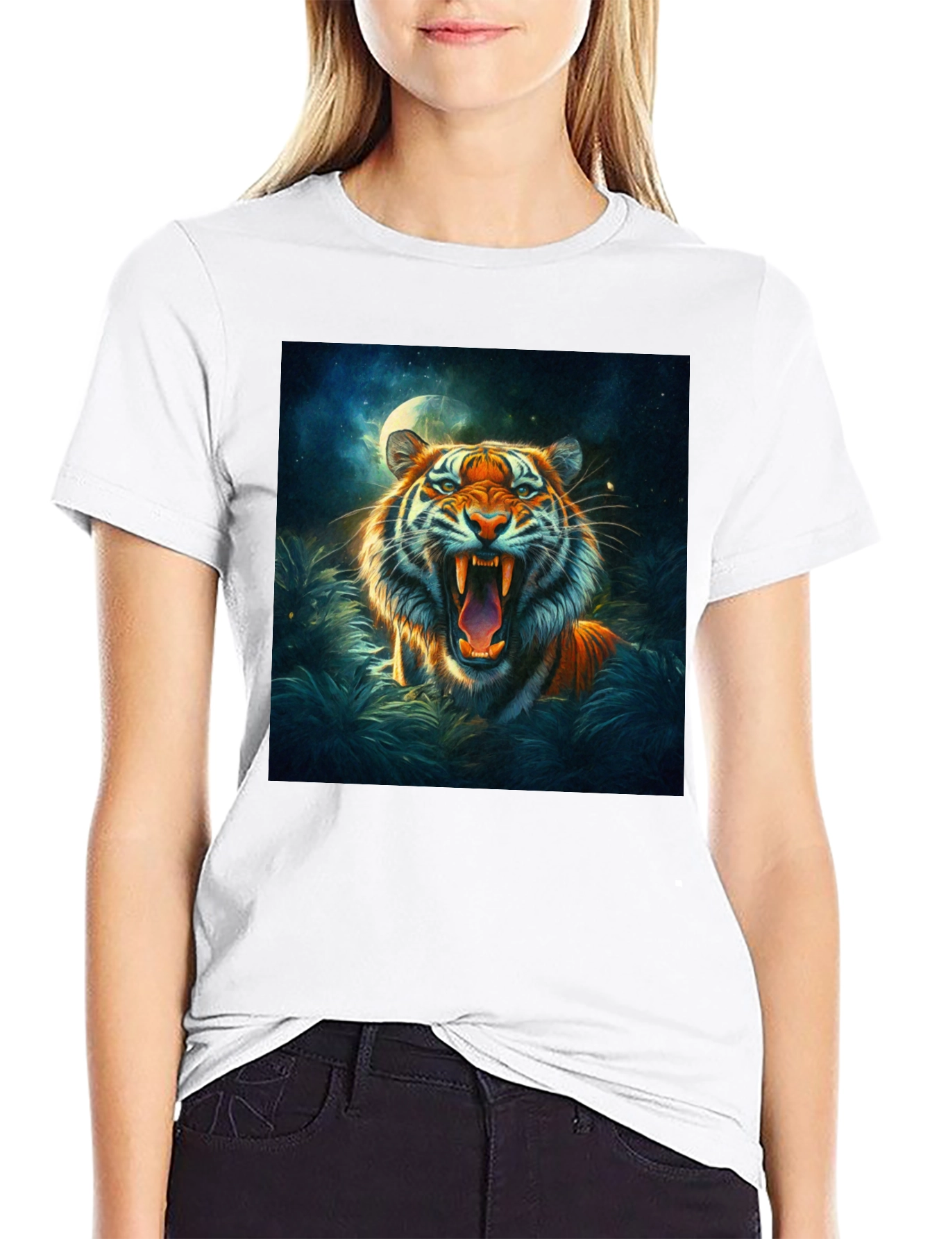 Tiger Graphic Tee - Bold Animal Print Shirt - 9