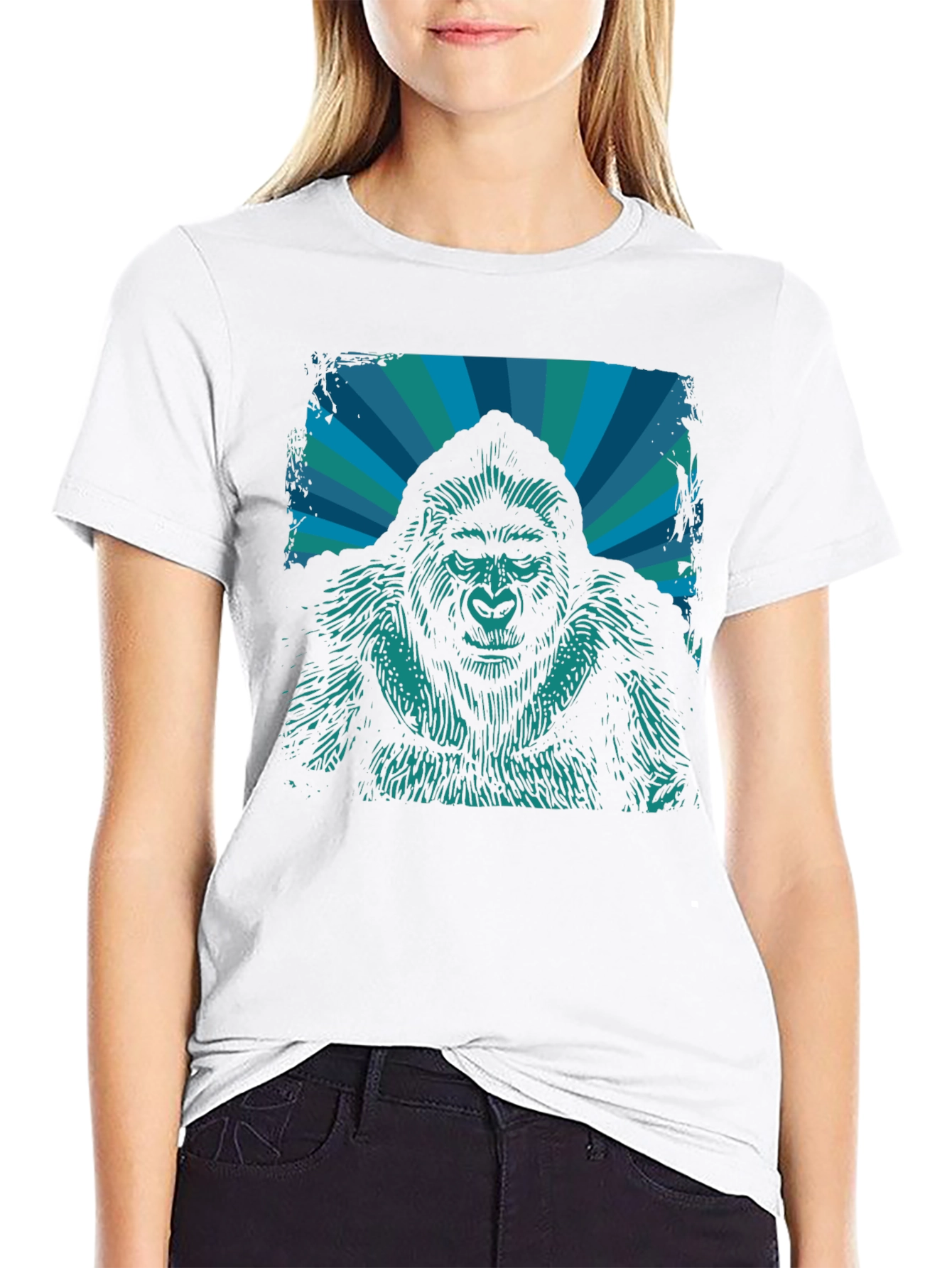 Black Gorilla Graphic Tee - Bold & Unique Design view 9