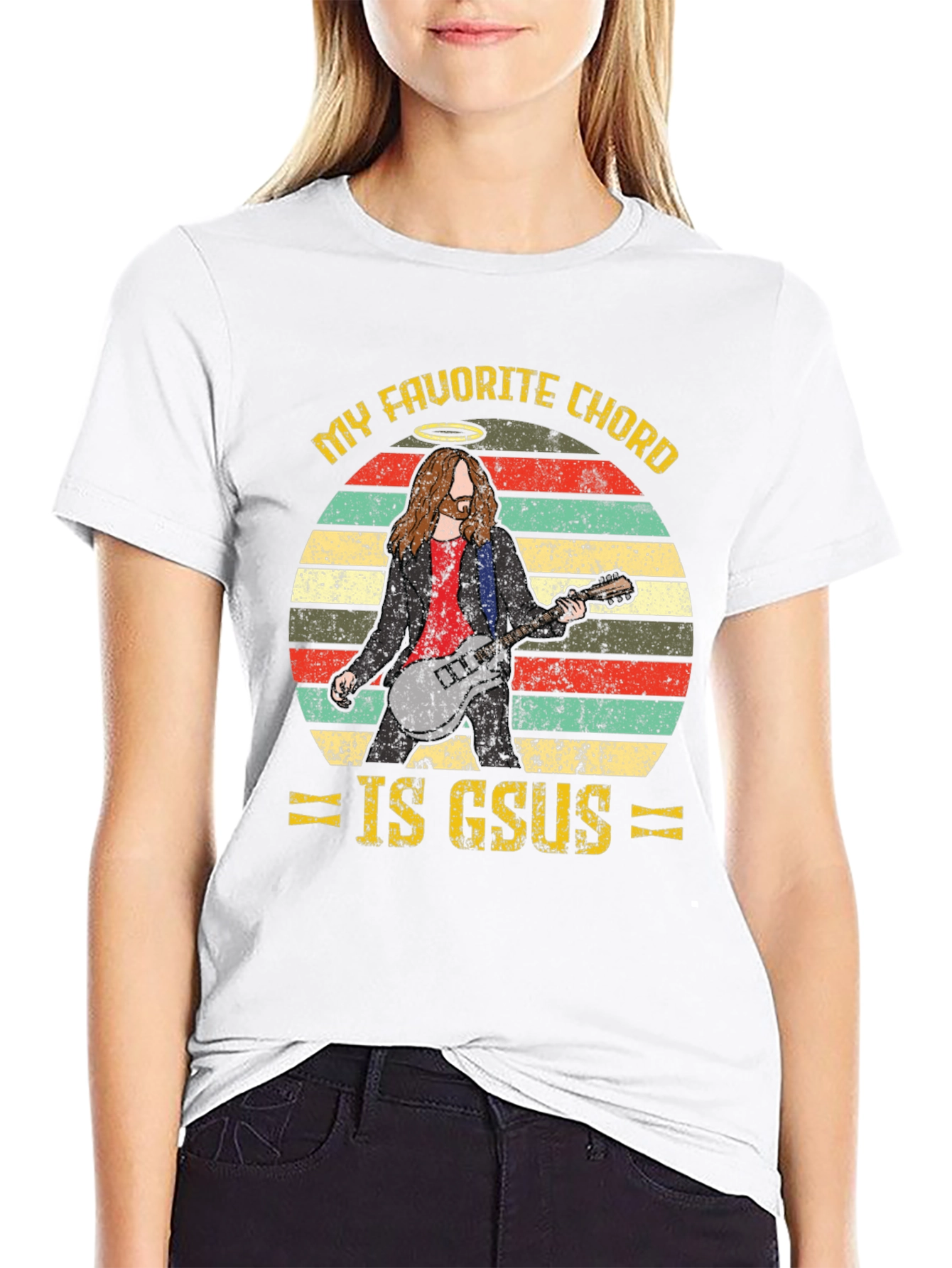 Black My Favorite Chord is GSUS Graphic Tee view 9