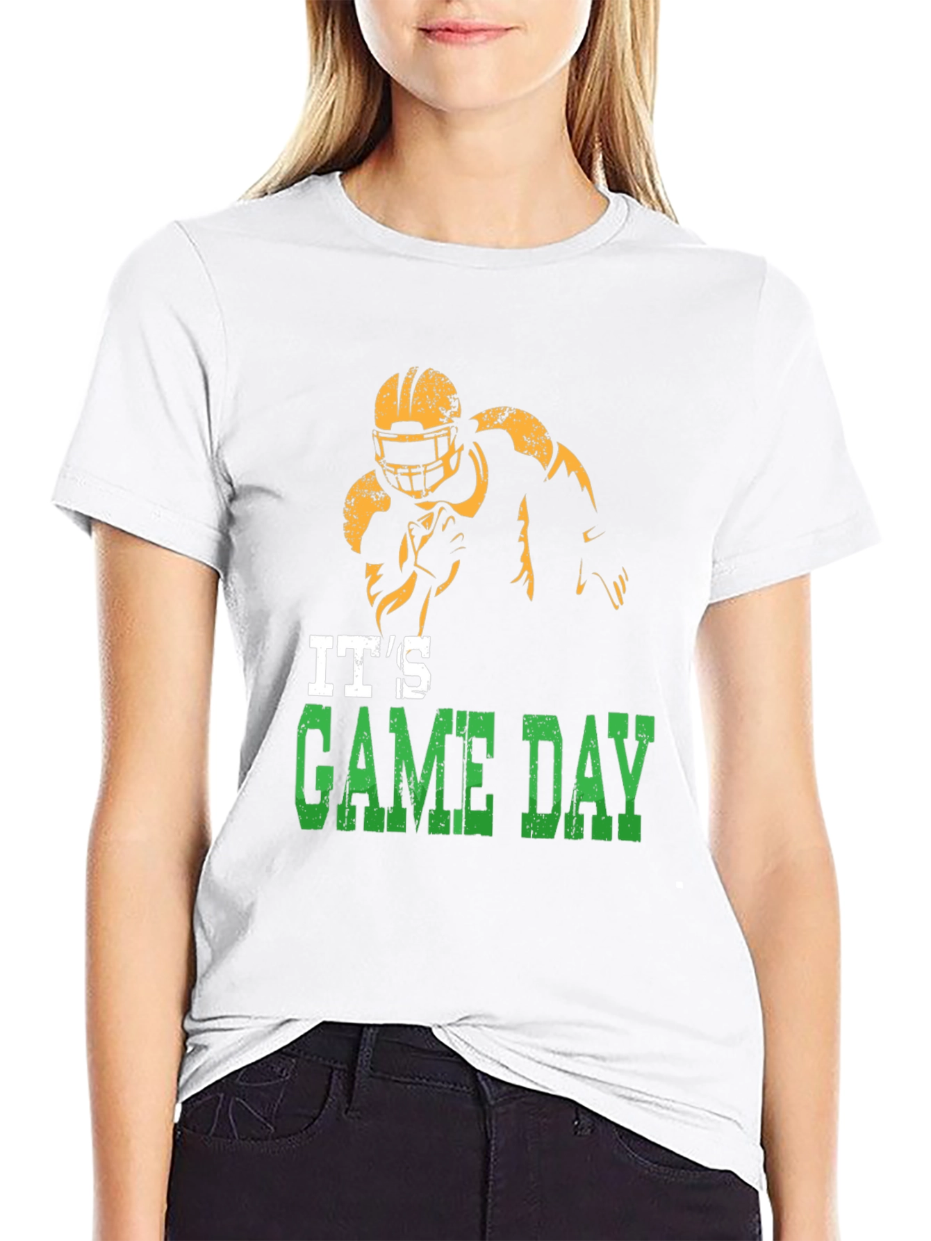 Black It's Game Day Football Graphic Tee view 9