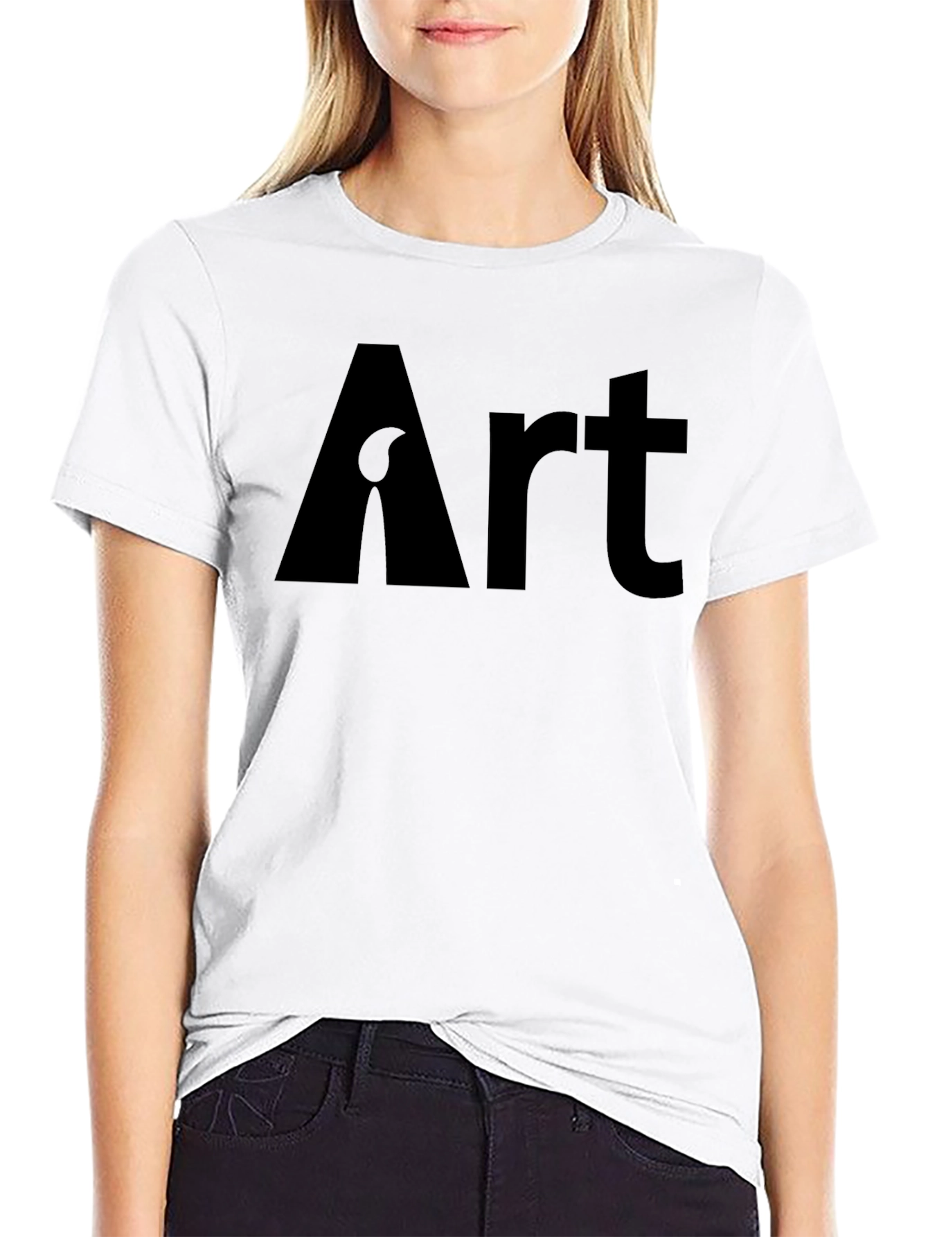 Black Art Graphic Tee - Stylish Black T-Shirt view 9