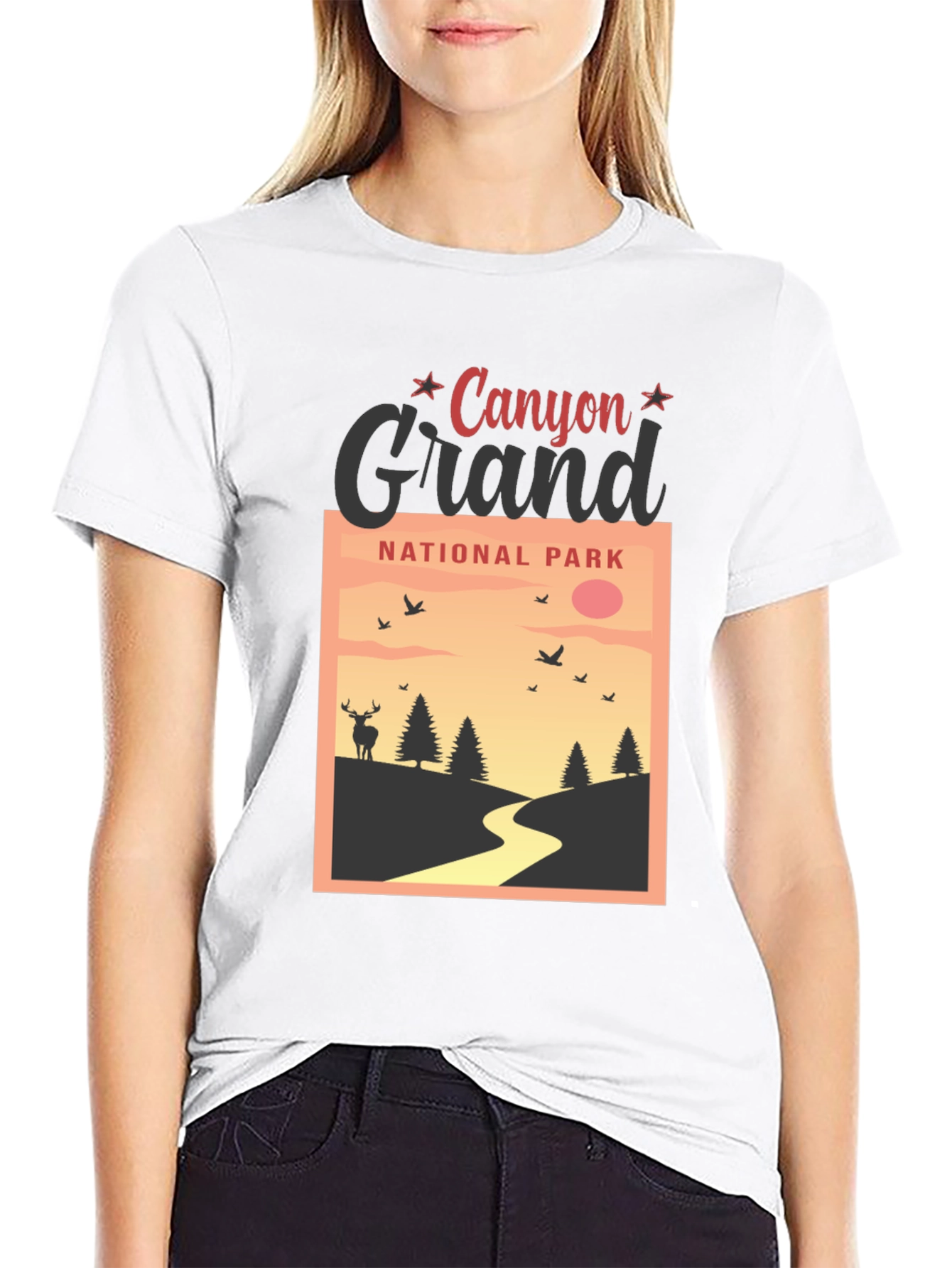 Black Grand Canyon National Park Black T-Shirt view 9