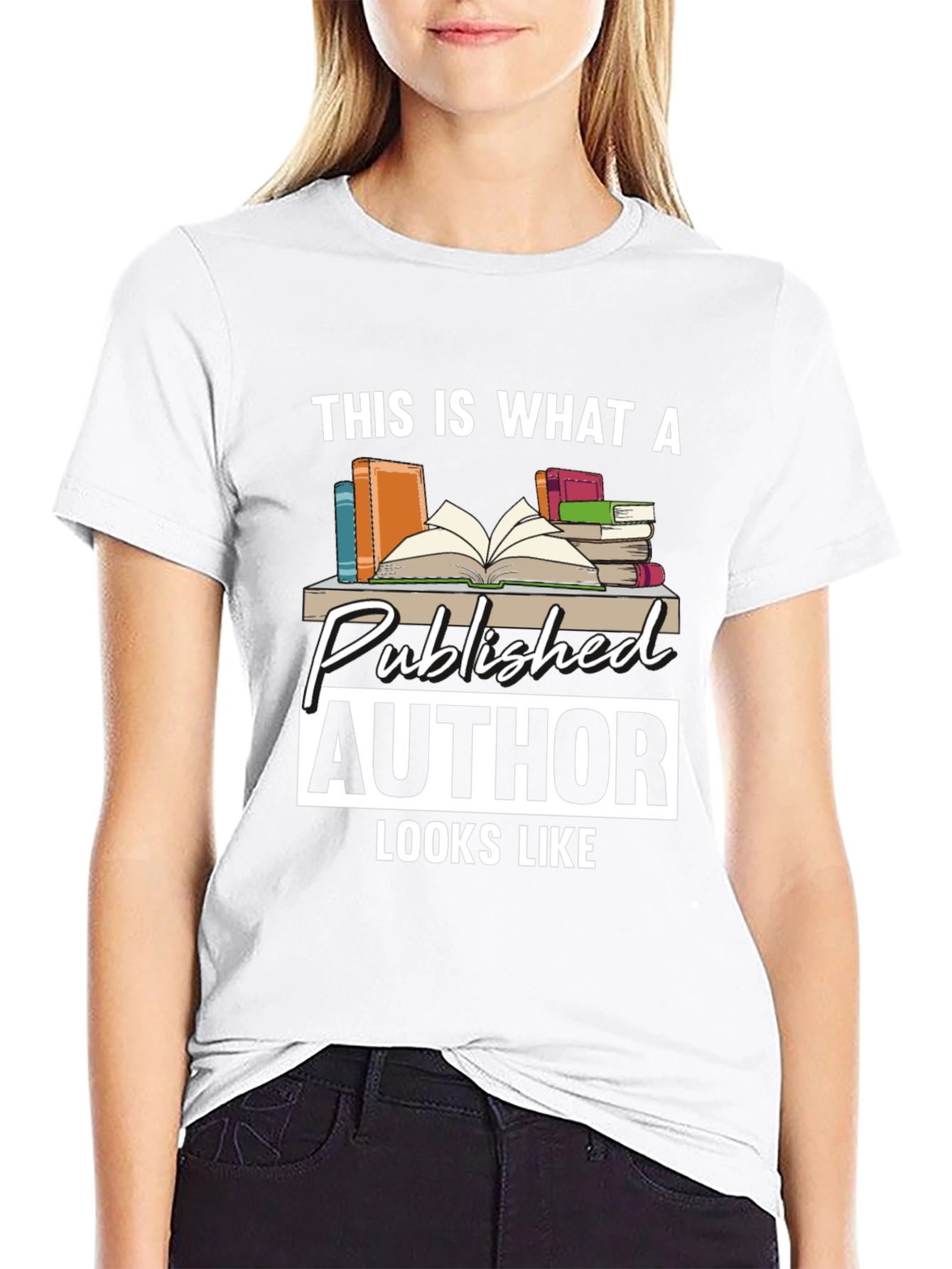 Black Published Author T-Shirt: Literary Gift for Writers view 9