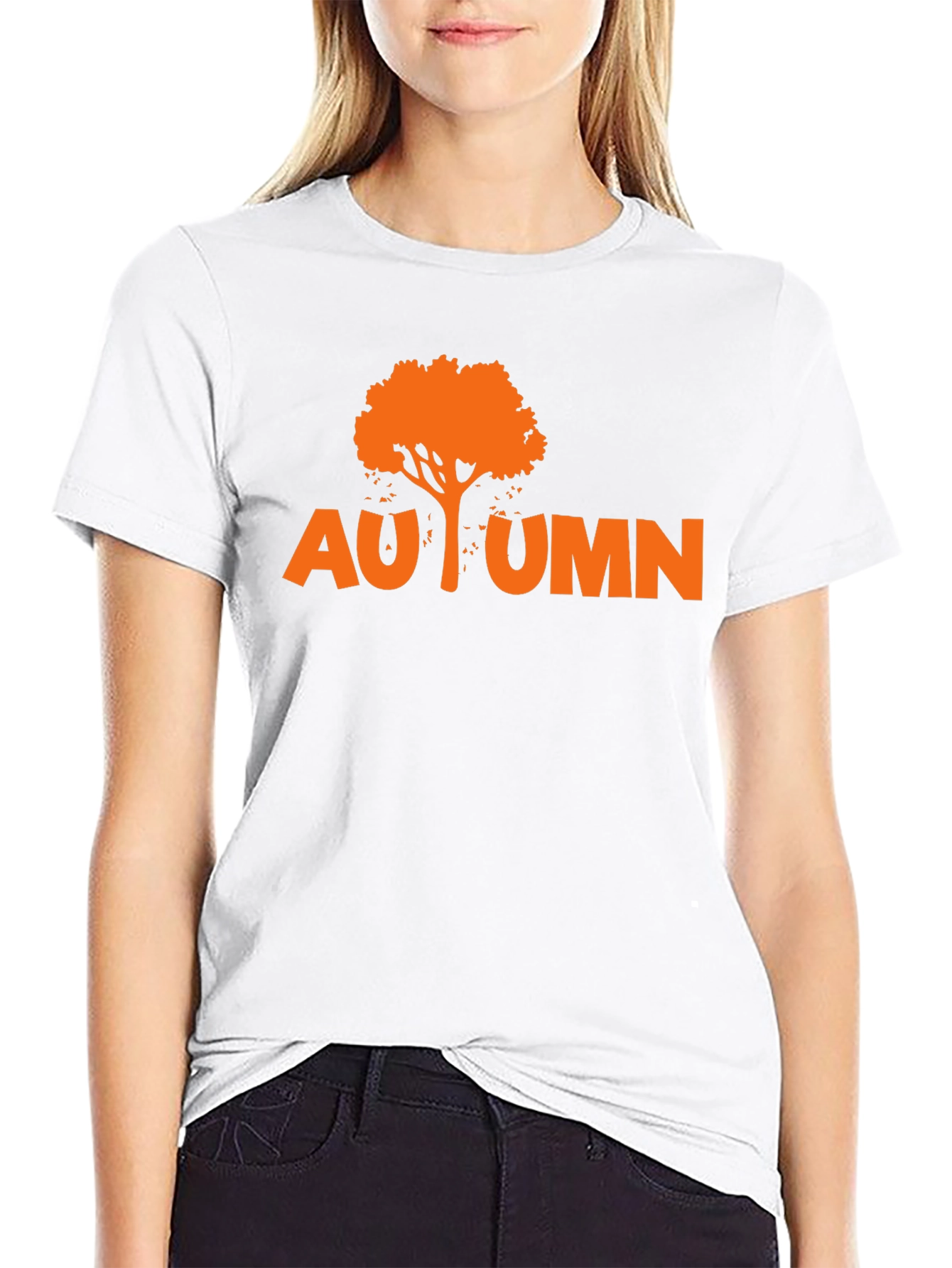 Black Autumn Tree Graphic Tee - Black view 9