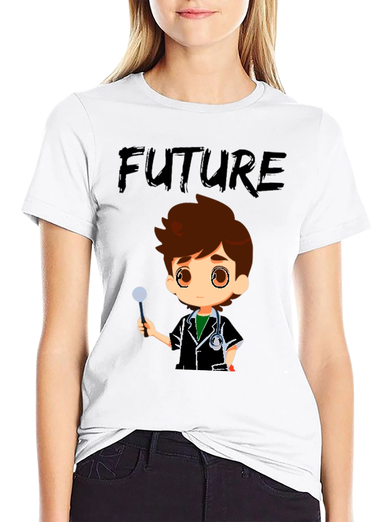 Black Future Doctor T-Shirt view 9
