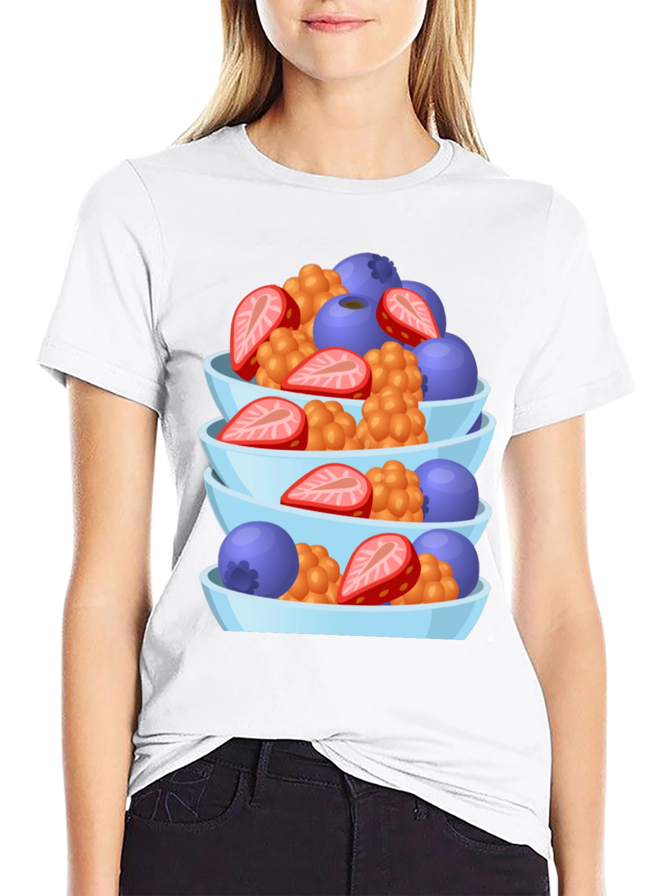 Black Fruit Stack Tee - Stylish & Unique Design! view 9