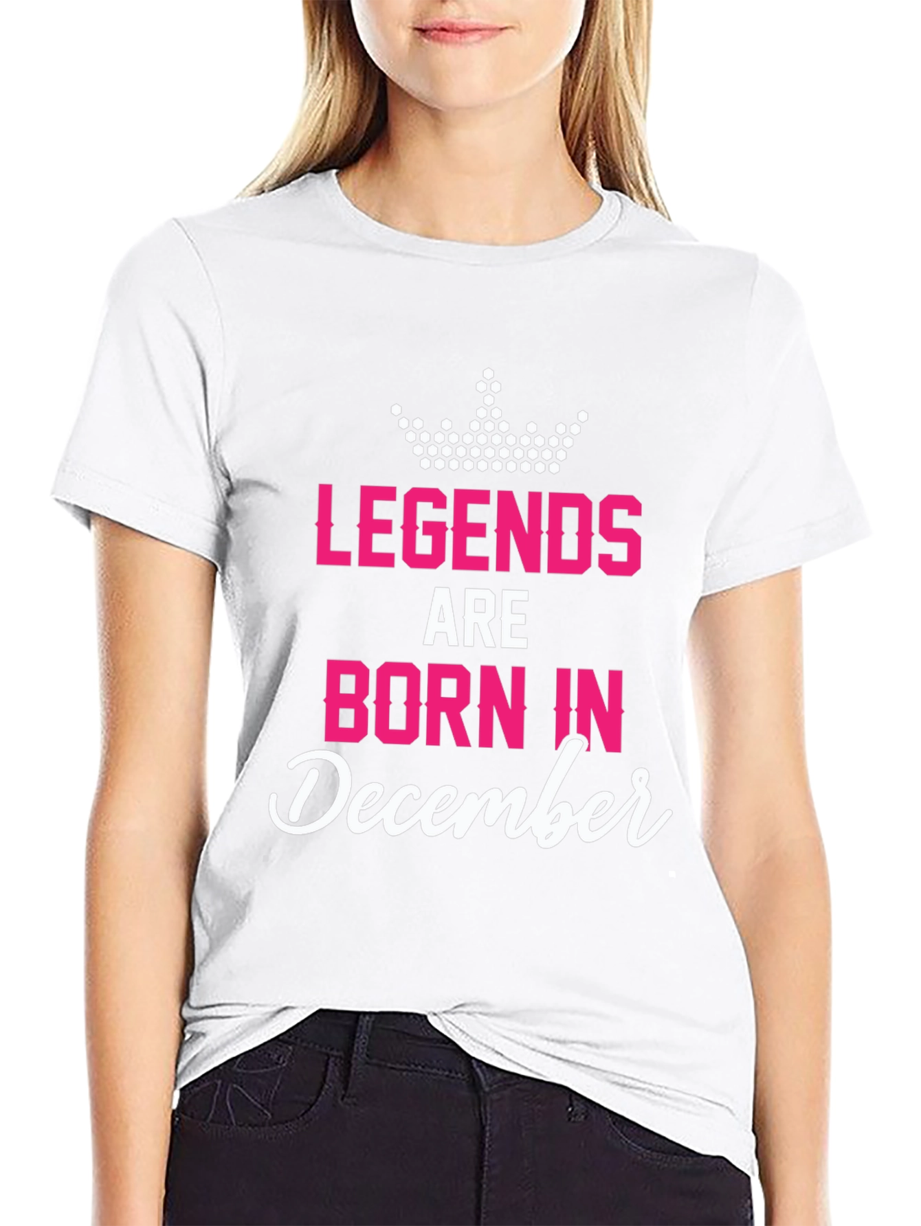 Black Legends Are Born In December T-Shirt view 9