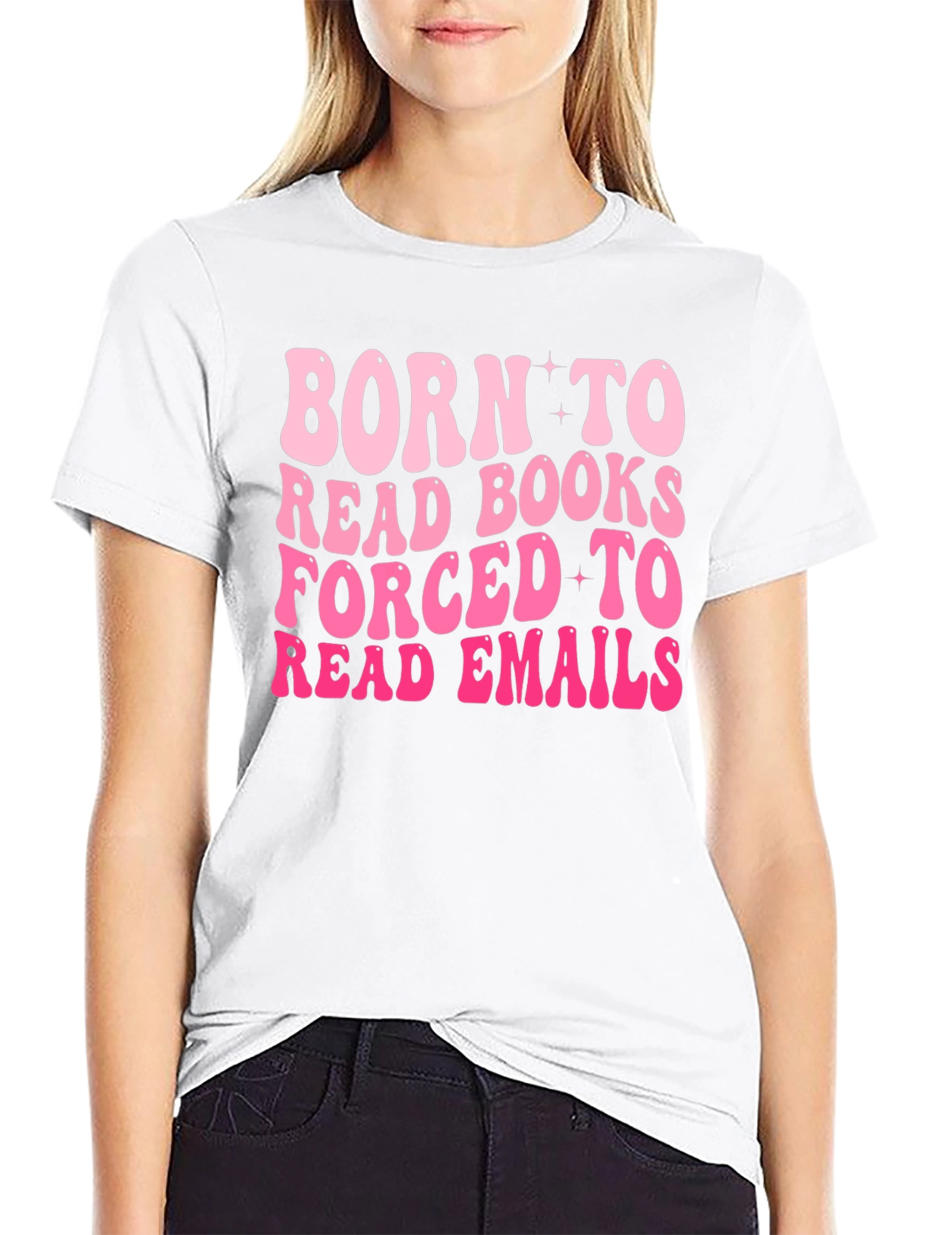 Black Born to Read Books Graphic Tee view 9