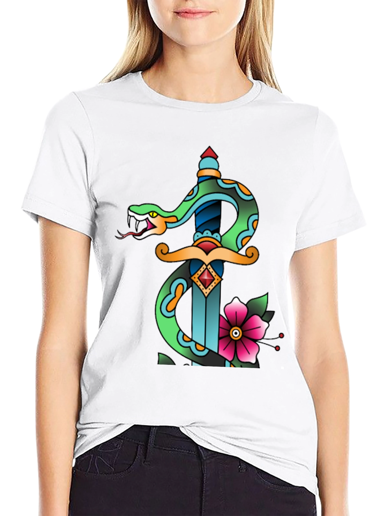 Snake & Dagger Graphic Tee - 9