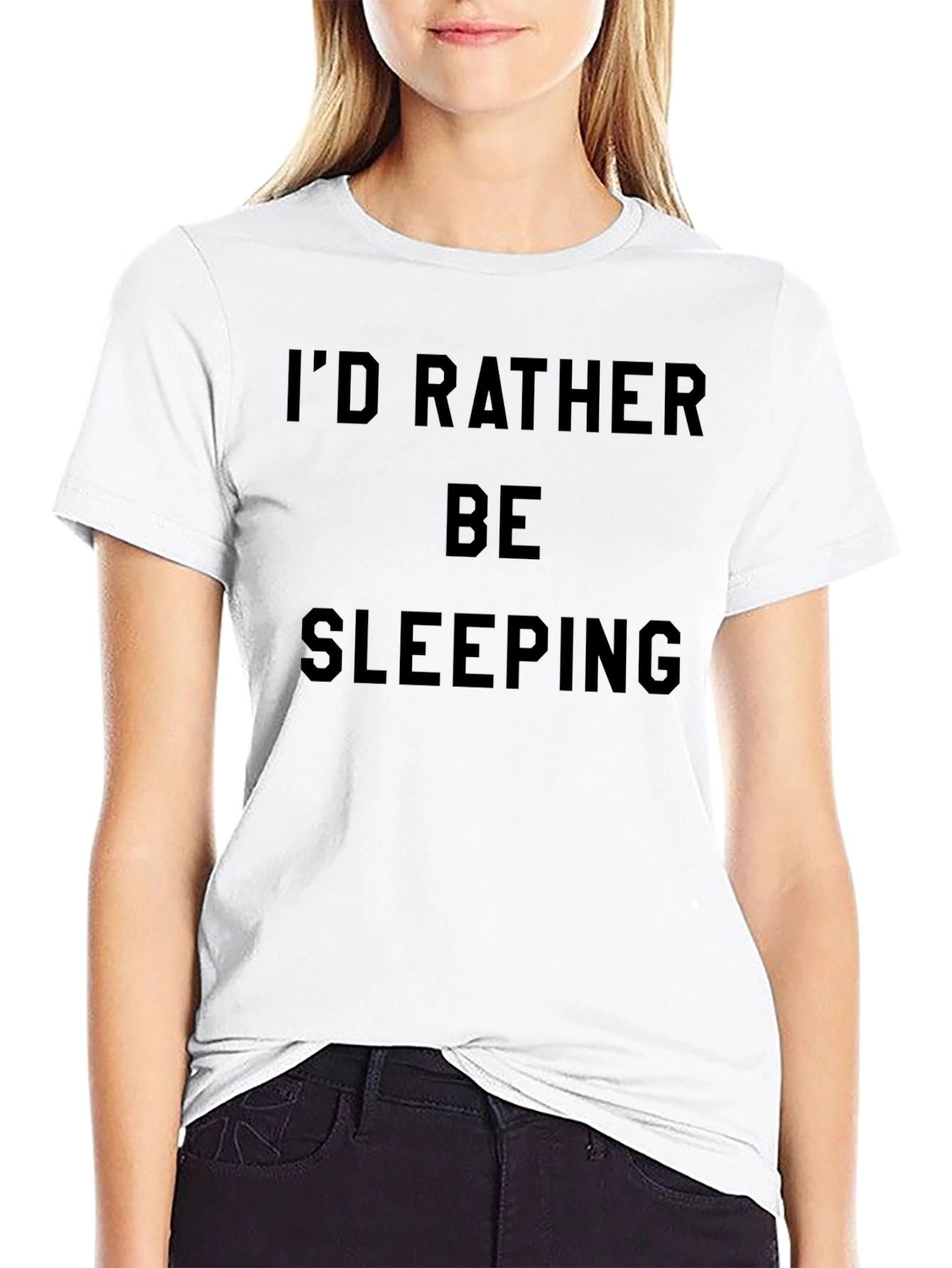 I'd Rather Be Sleeping Black T-Shirt - 9