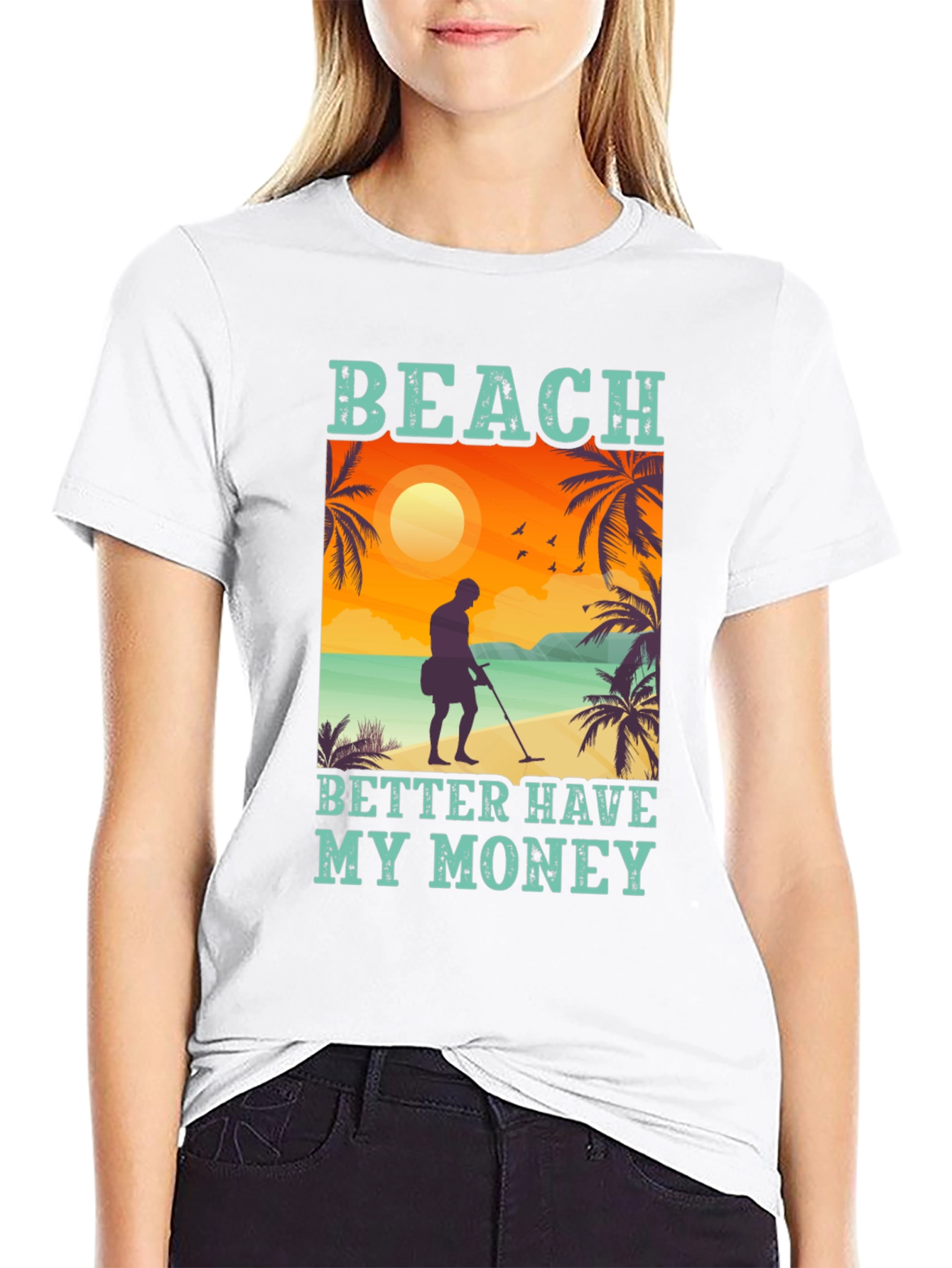 Black Beach Better Have My Money Graphic Tee view 9