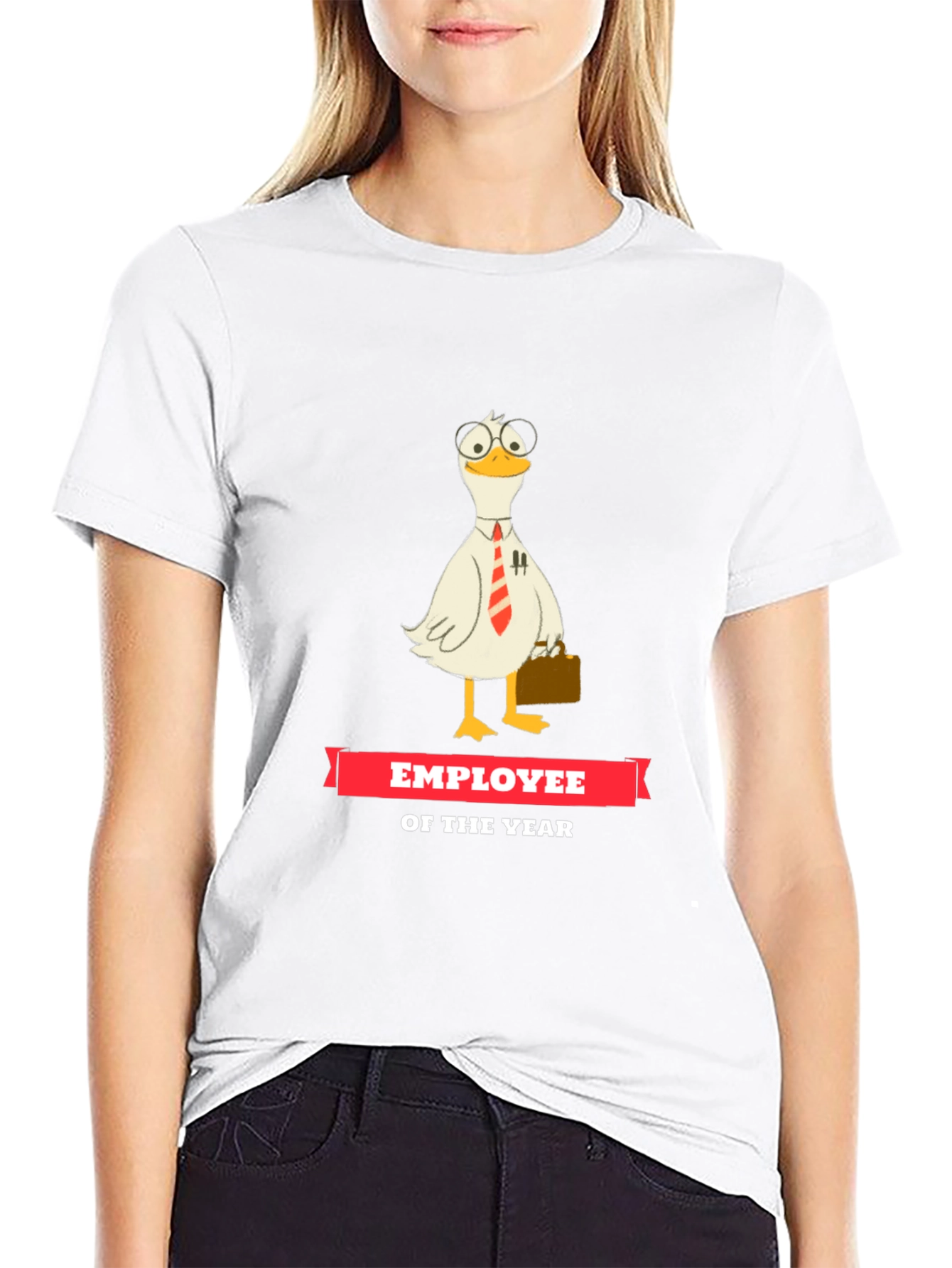 Black Employee of the Year Duck Graphic Tee view 9