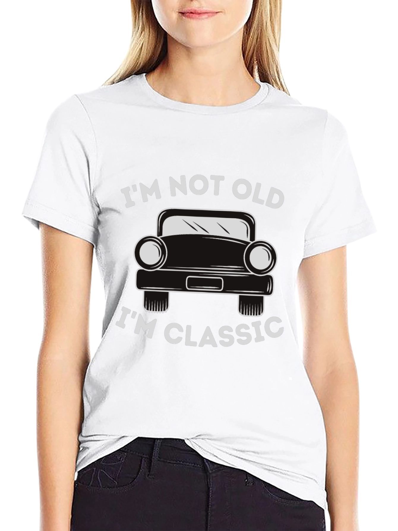 Black I'm Not Old I'm Classic Car Graphic T-Shirt view 9