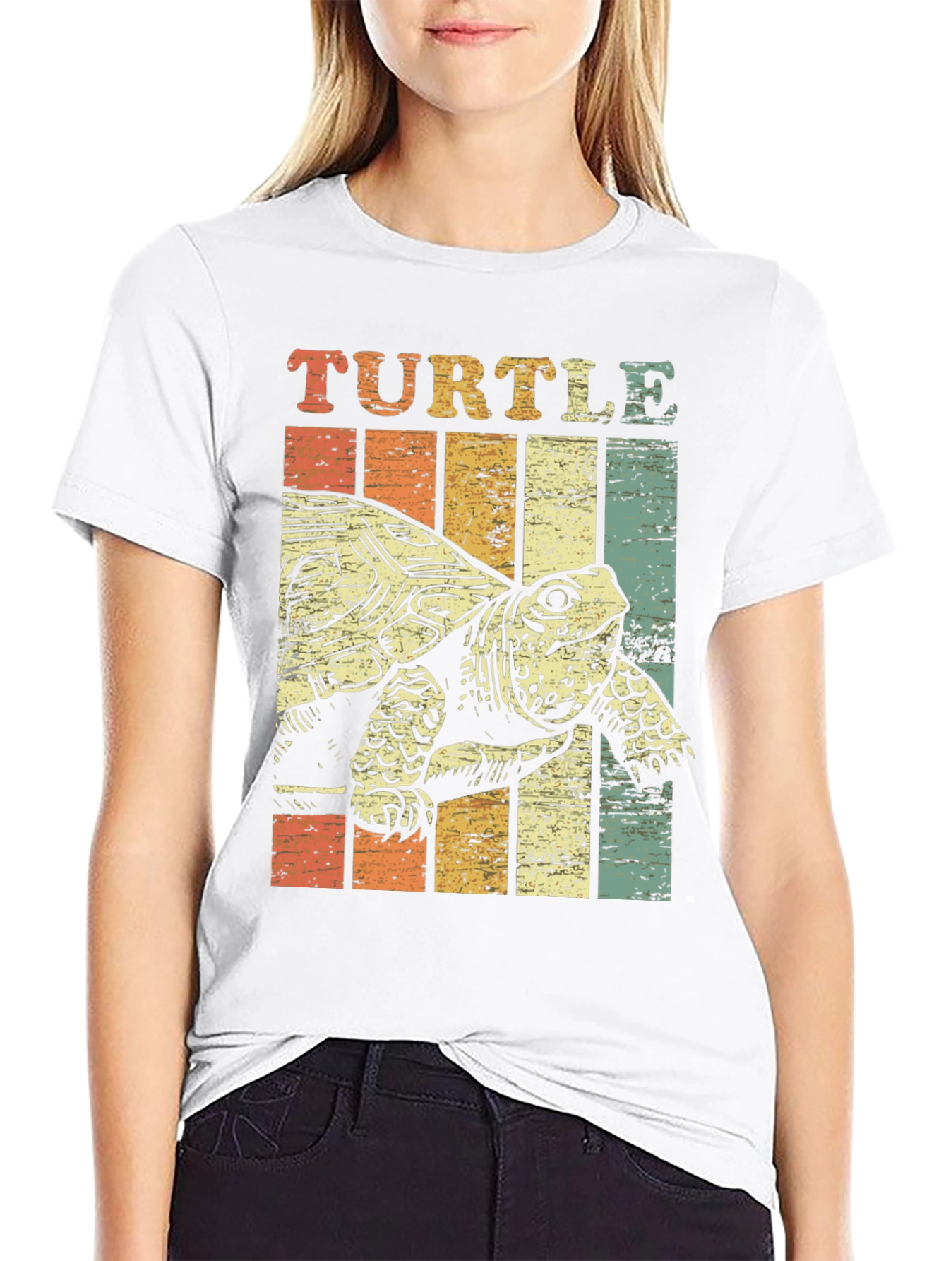 Vintage Turtle Graphic Tee - Retro Style - 9