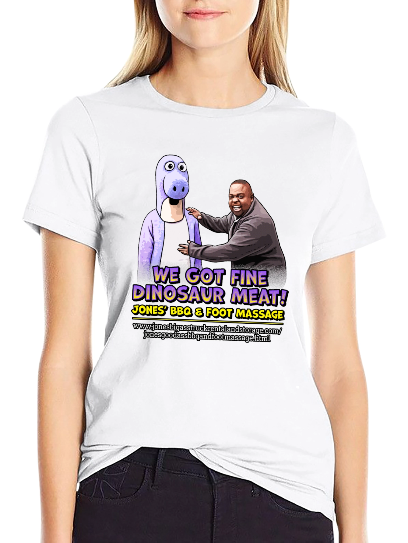 Black Jones' BBQ and Foot Massage T-Shirt view 9