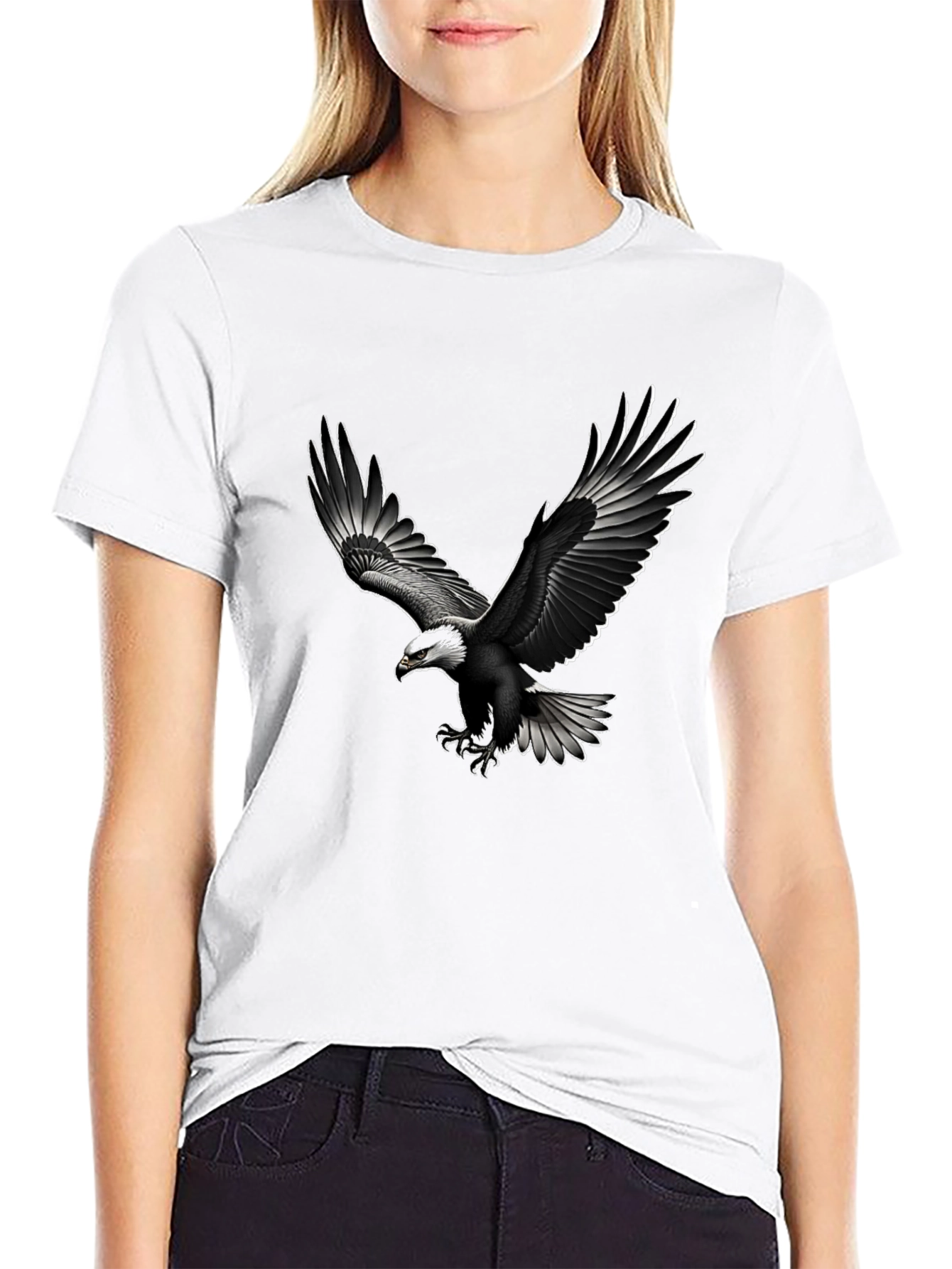 Black Black Eagle Graphic Tee - Men's Short Sleeve Shirt view 9