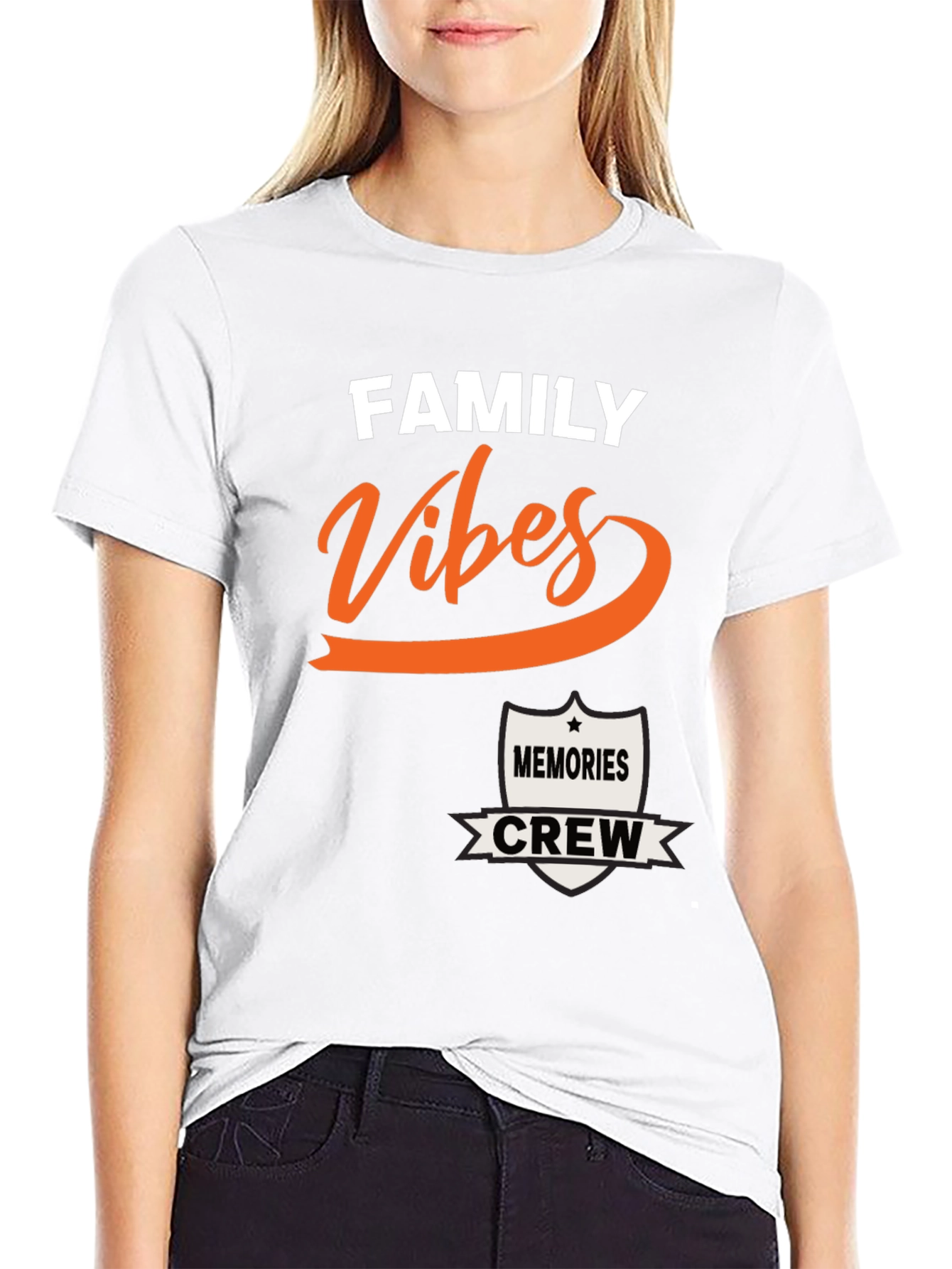 Black Family Vibes Memories Crew T-Shirt view 9