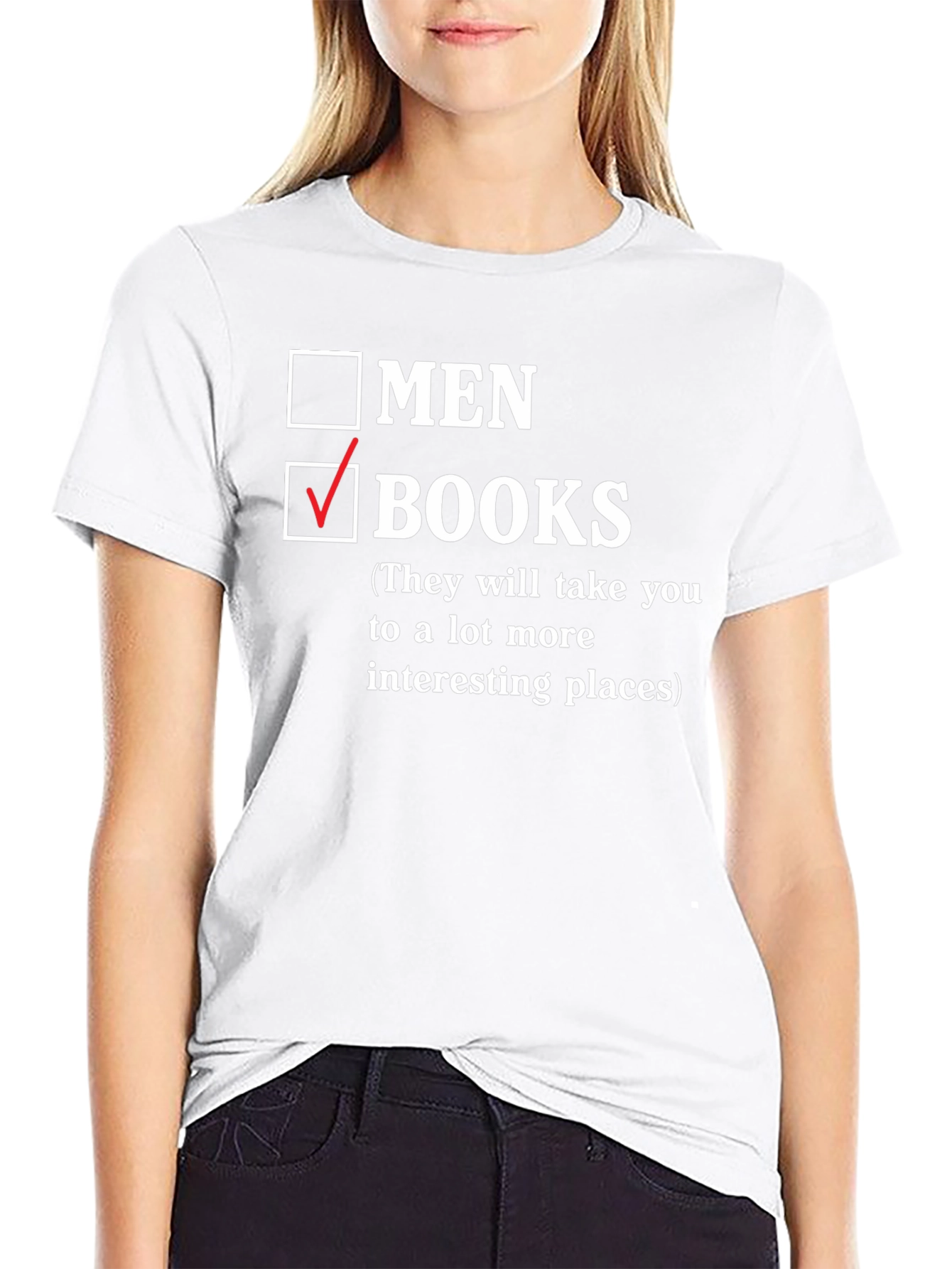 Black Books Over Men Graphic Tee view 9