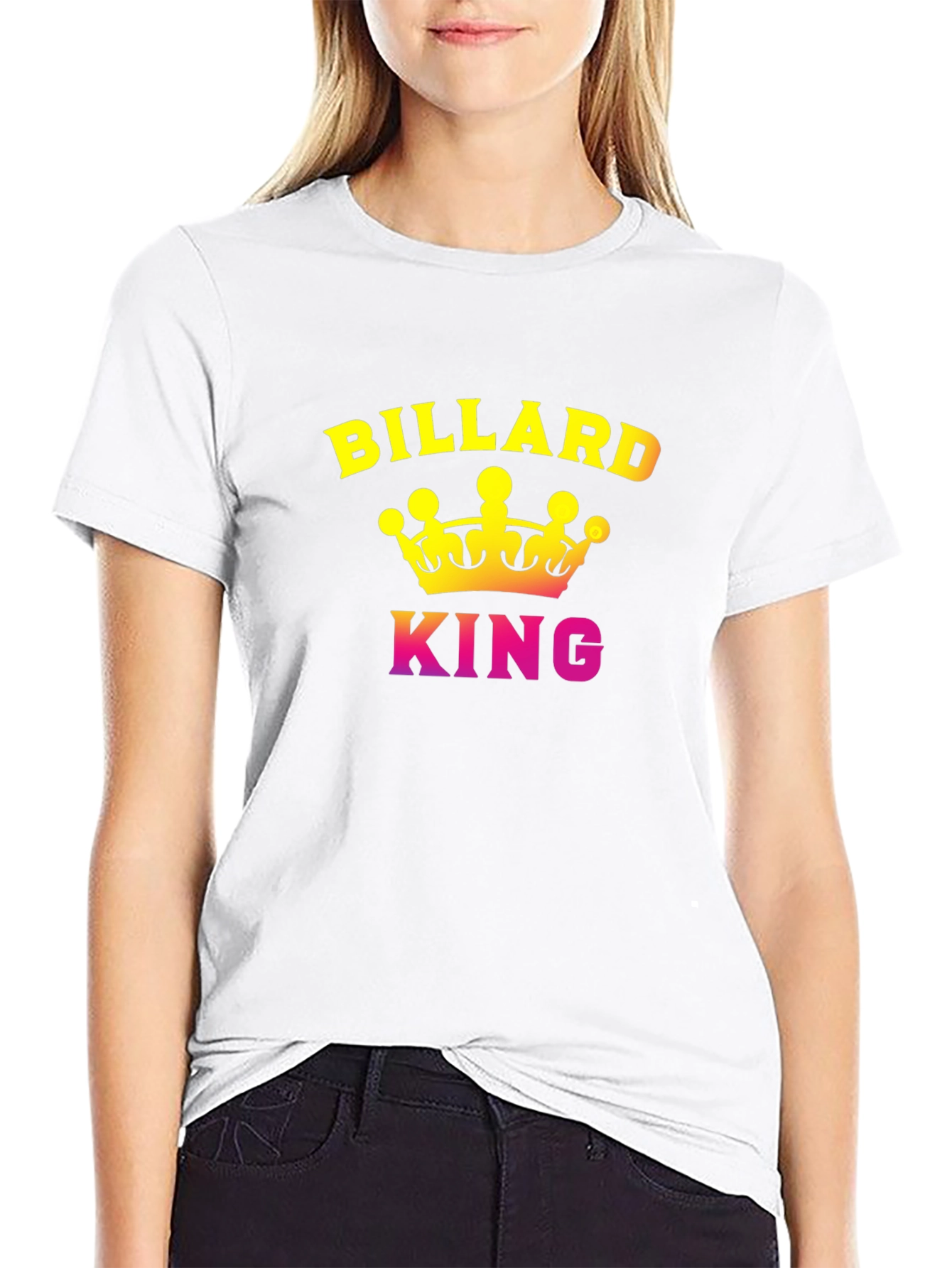 Black Billiard King Graphic T-Shirt - Pool Player Tee view 9