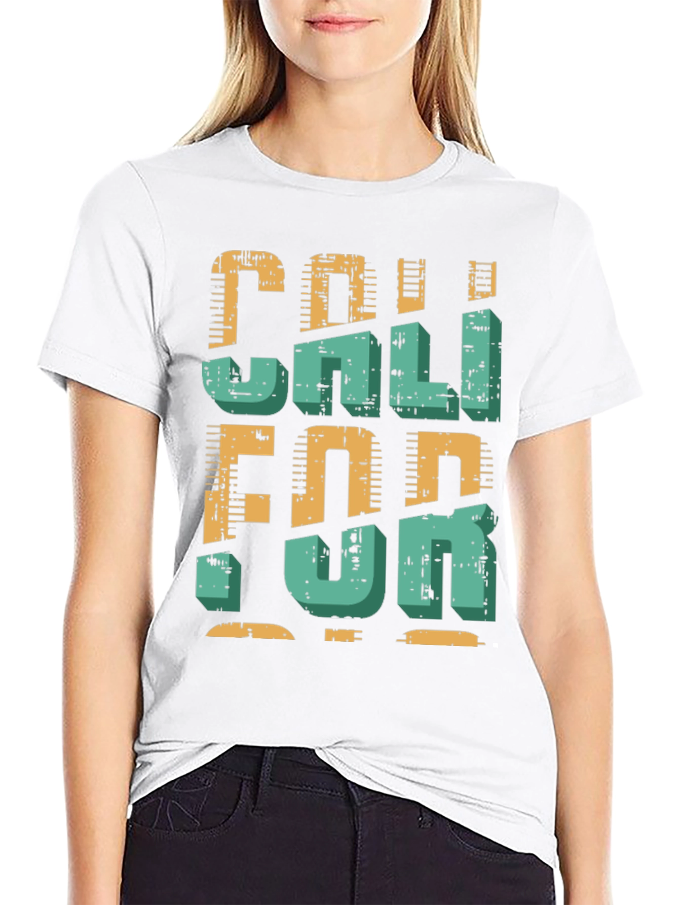 Black California Retro Graphic T-Shirt view 9