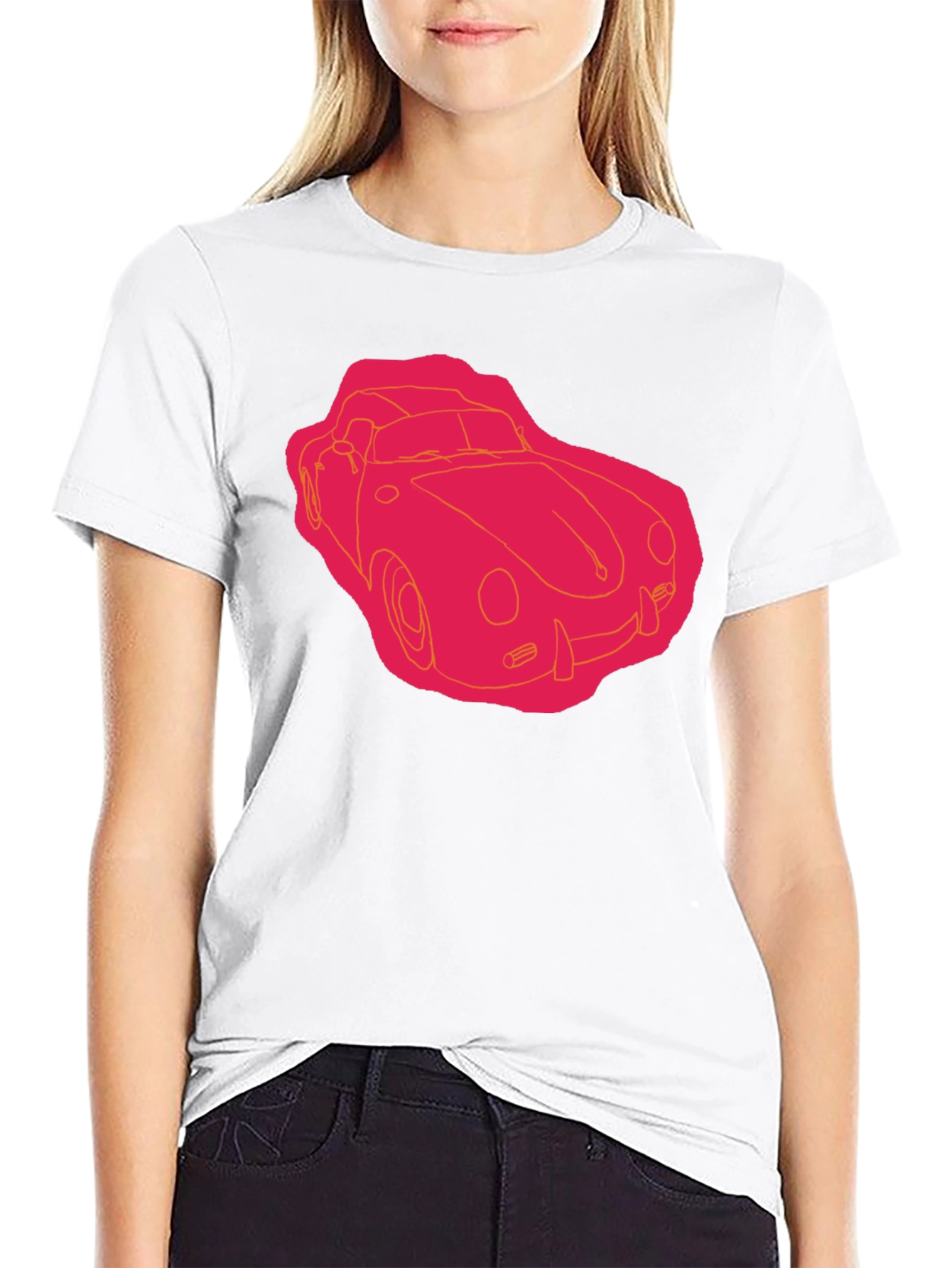 Black Retro Car Graphic Tee - Black view 9