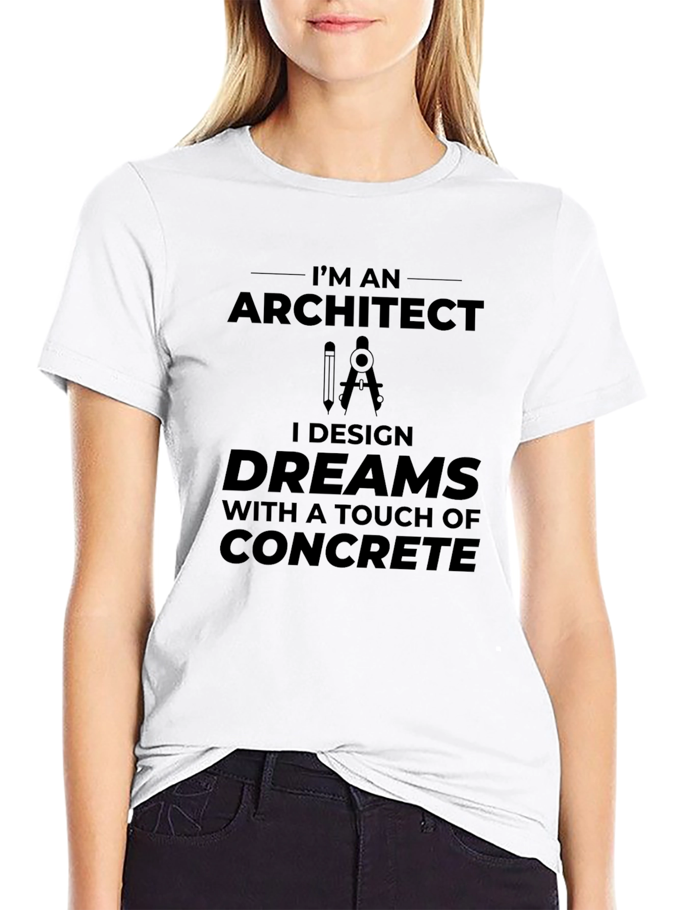 Black Architect Design Dreams T-Shirt - Concrete Touch view 9