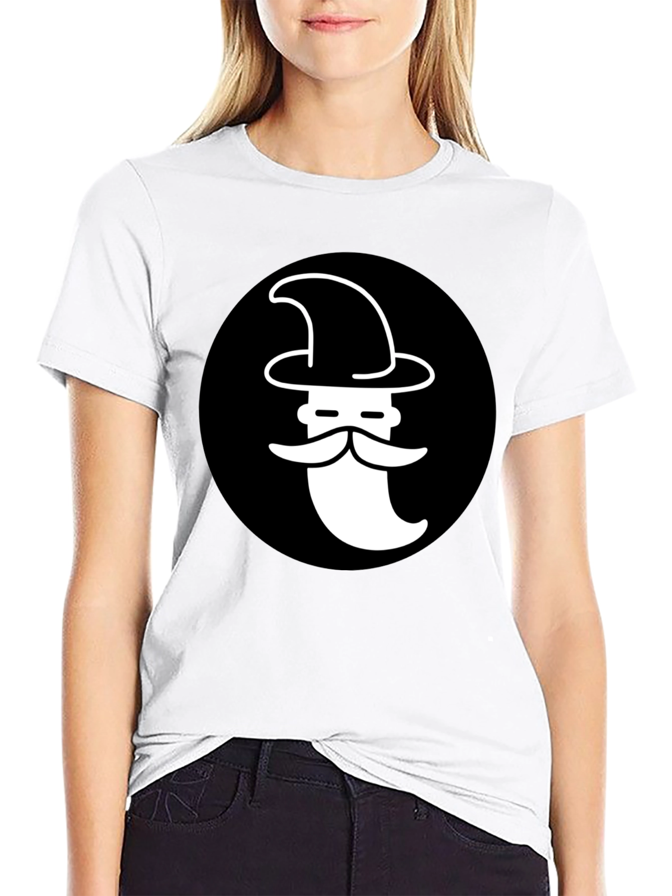 Black Wizard Graphic T-Shirt - Black Cotton Tee view 9