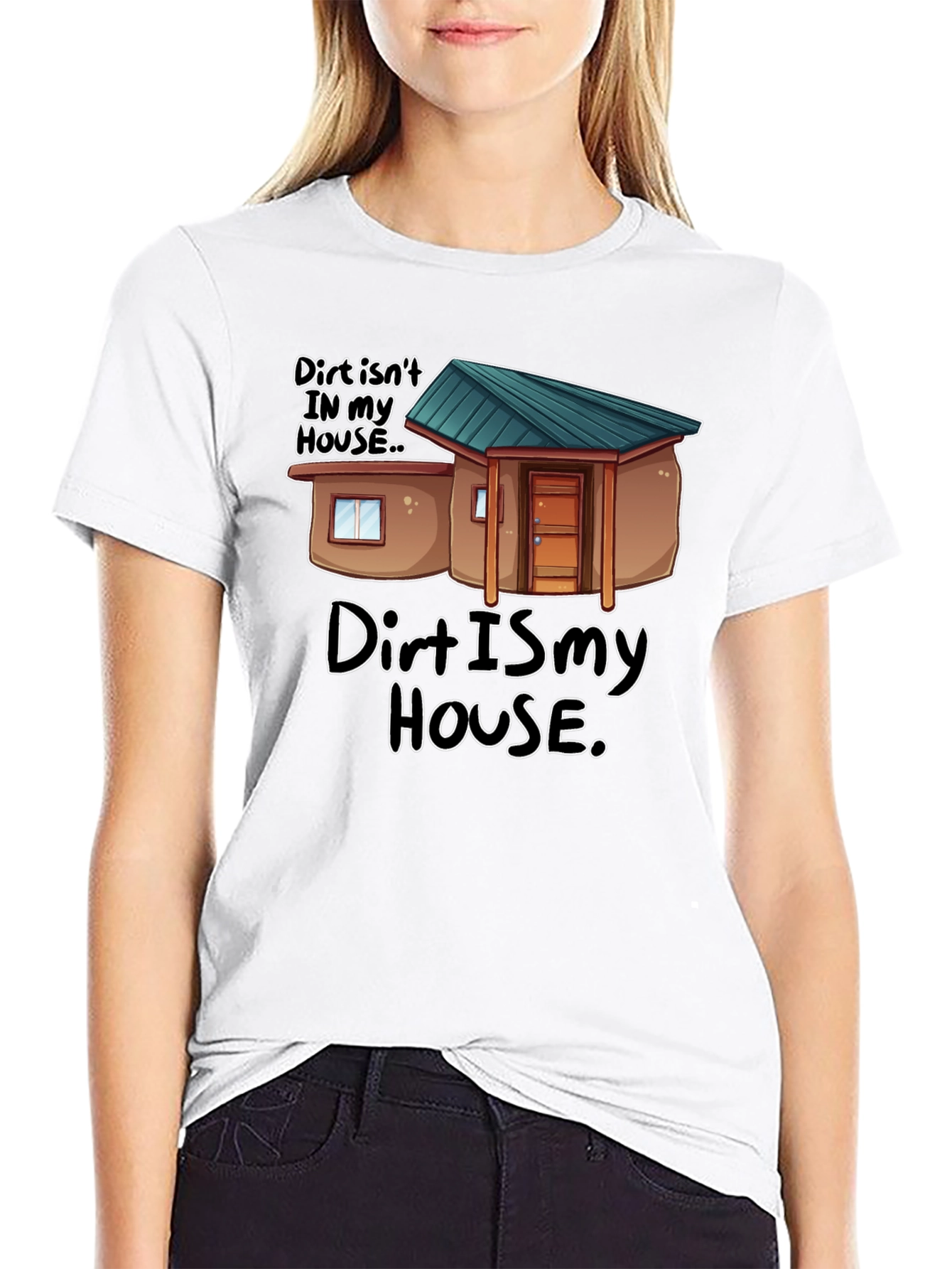 Black Dirt Is My House Funny Graphic T-Shirt view 9