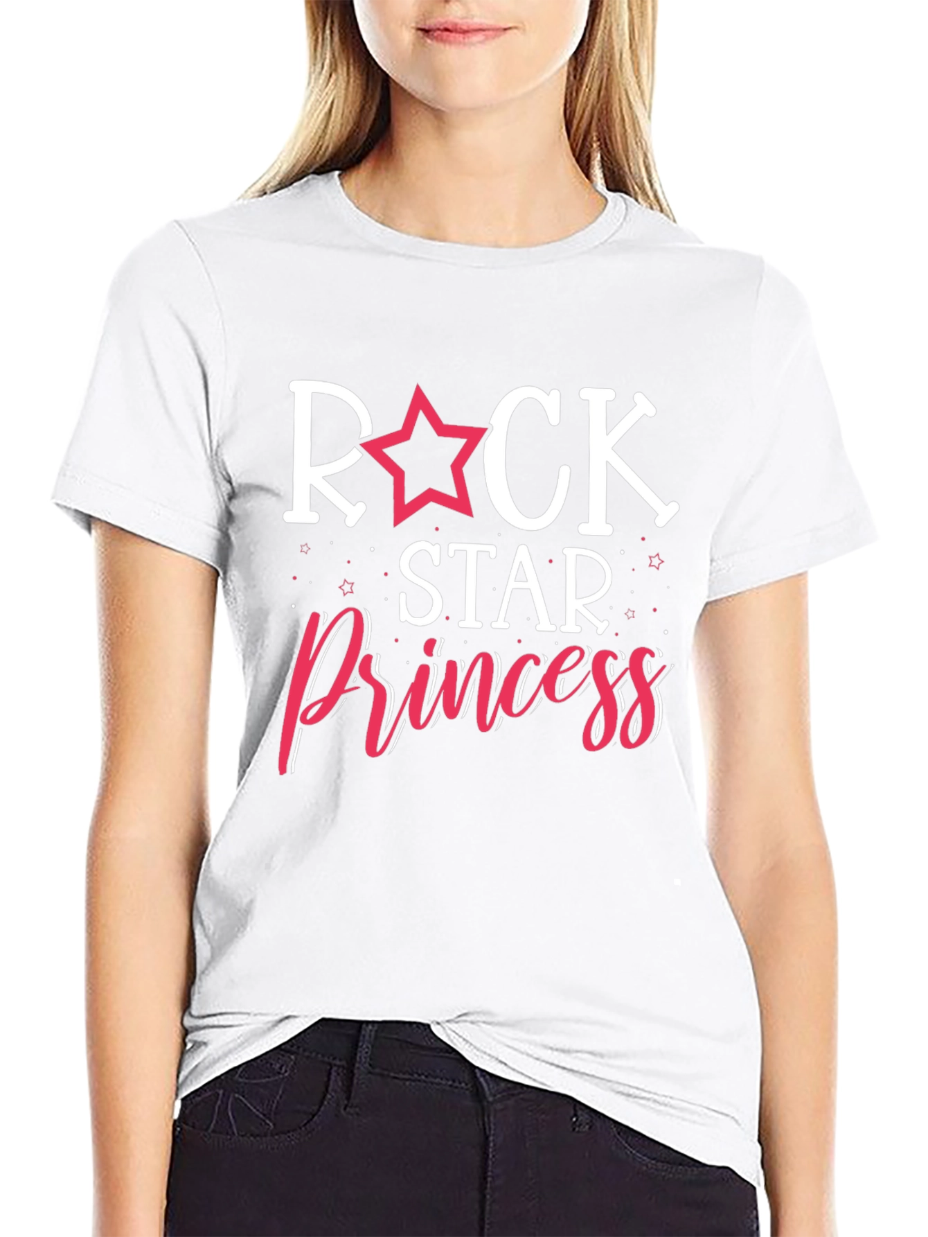 Black Rock Star Princess Graphic T-Shirt - Black view 9