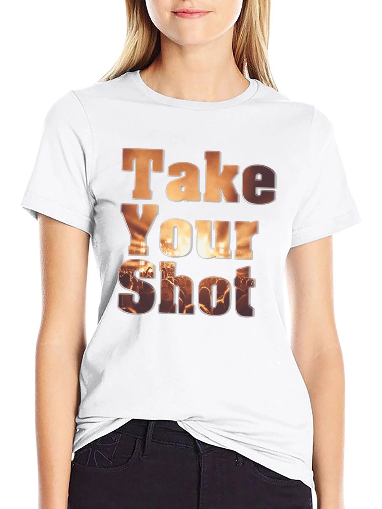Black Take Your Shot Graphic T-Shirt view 9