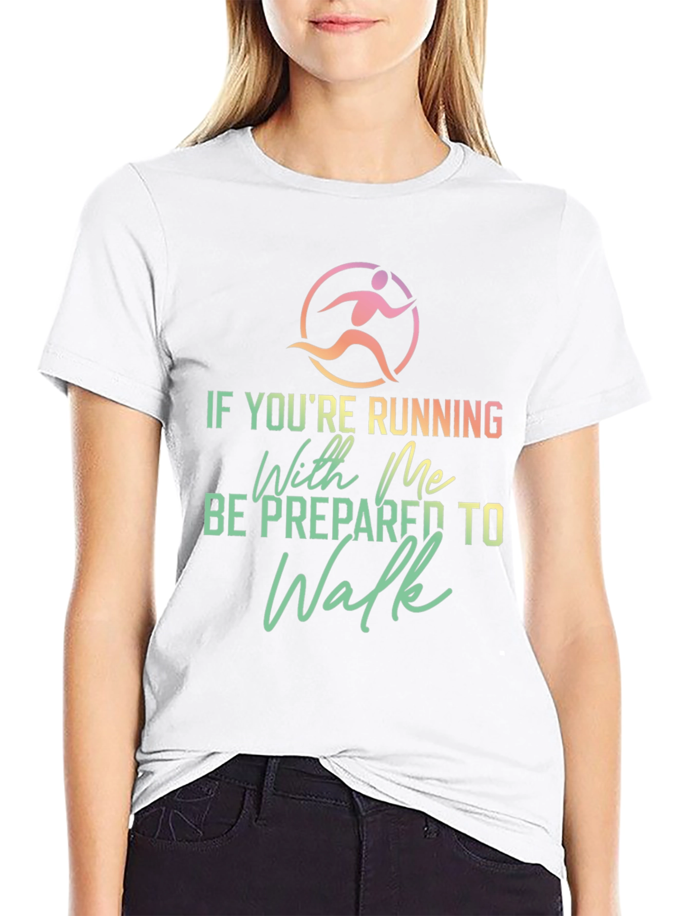 Black Funny Running Shirt: Be Prepared To Walk view 9