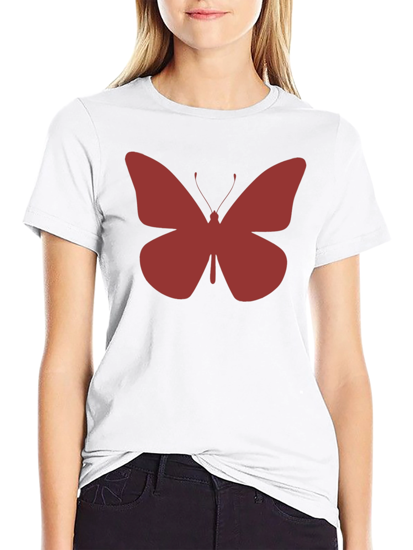 Black Butterfly Graphic Tee - Casual Comfort view 9