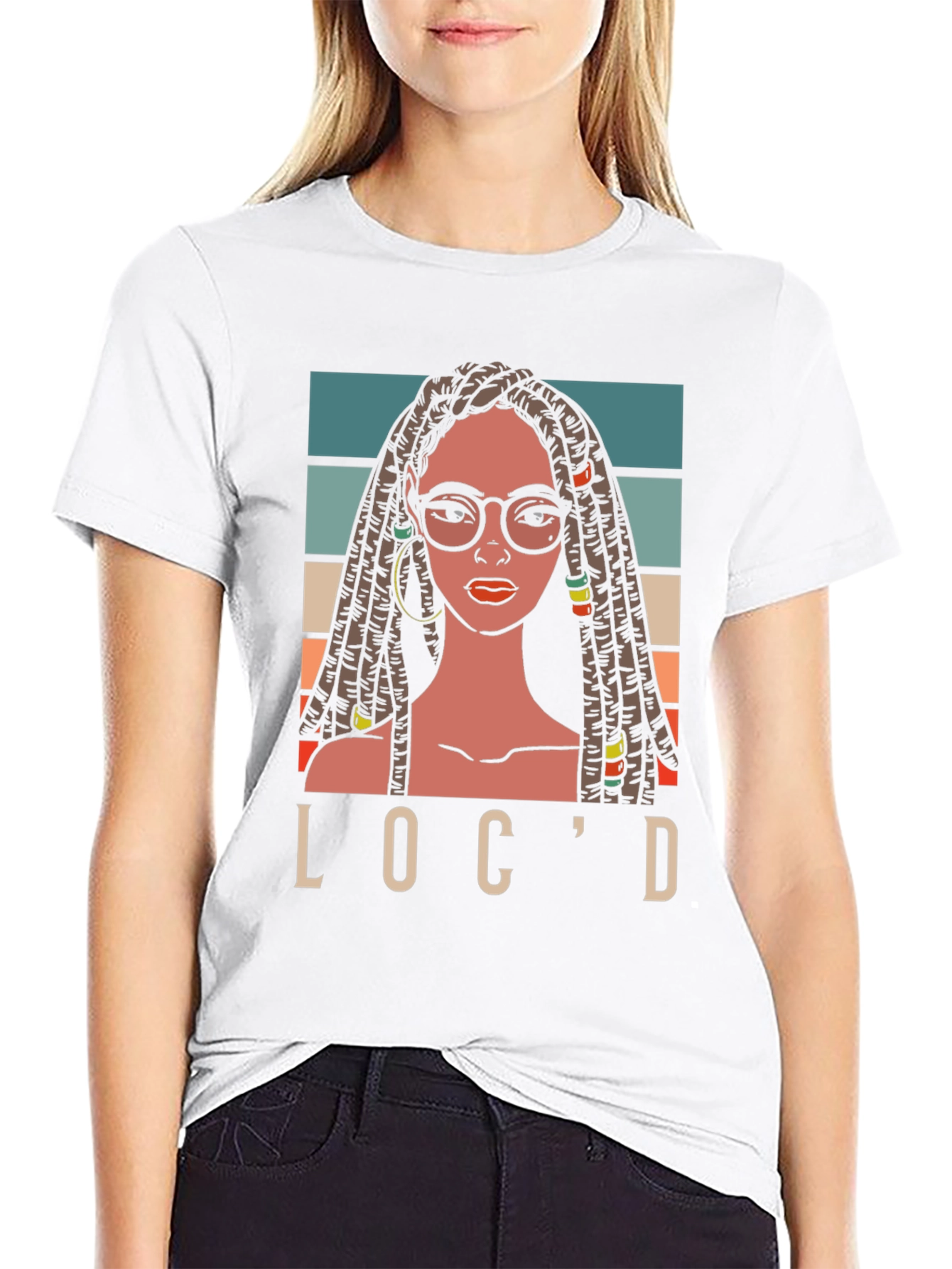 Black Loc'd T-Shirt: Stylish Graphic Tee view 9