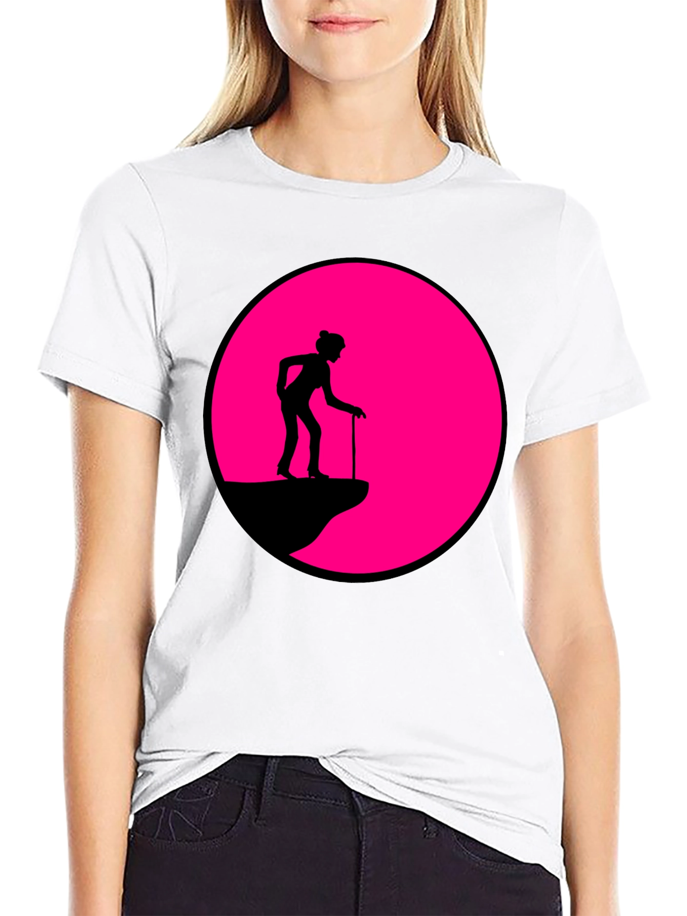 Black Cliff Walker Graphic Tee - Black Cotton Blend view 9