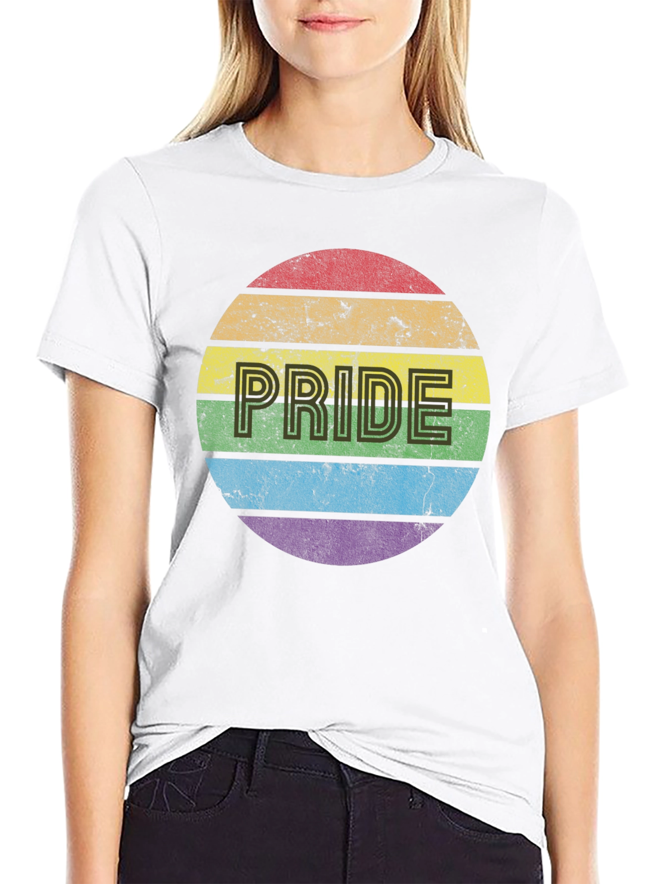 Black Pride Rainbow T-Shirt - Men's Graphic Tee view 9