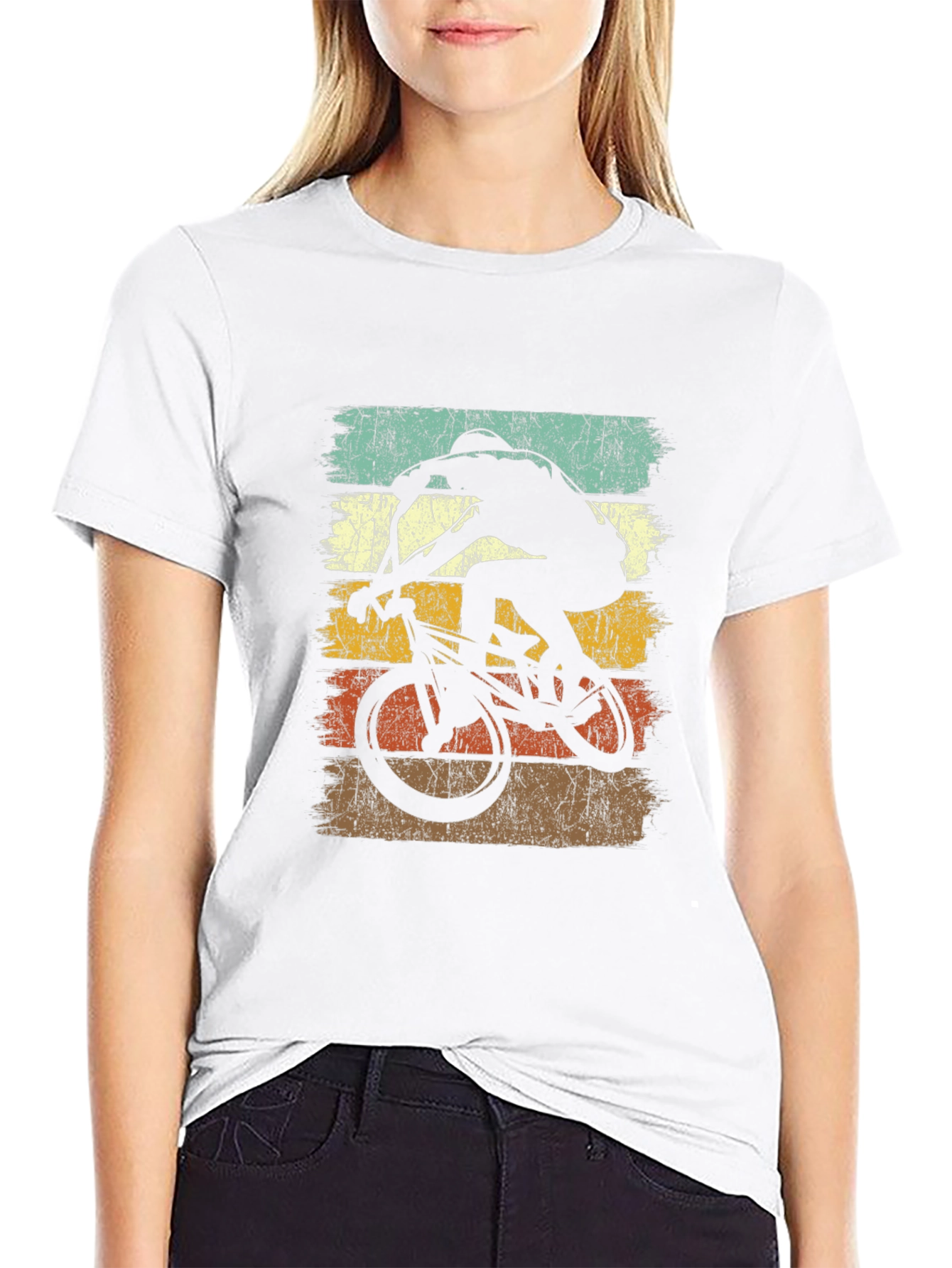 Black Vintage BMX Rider T-Shirt view 9
