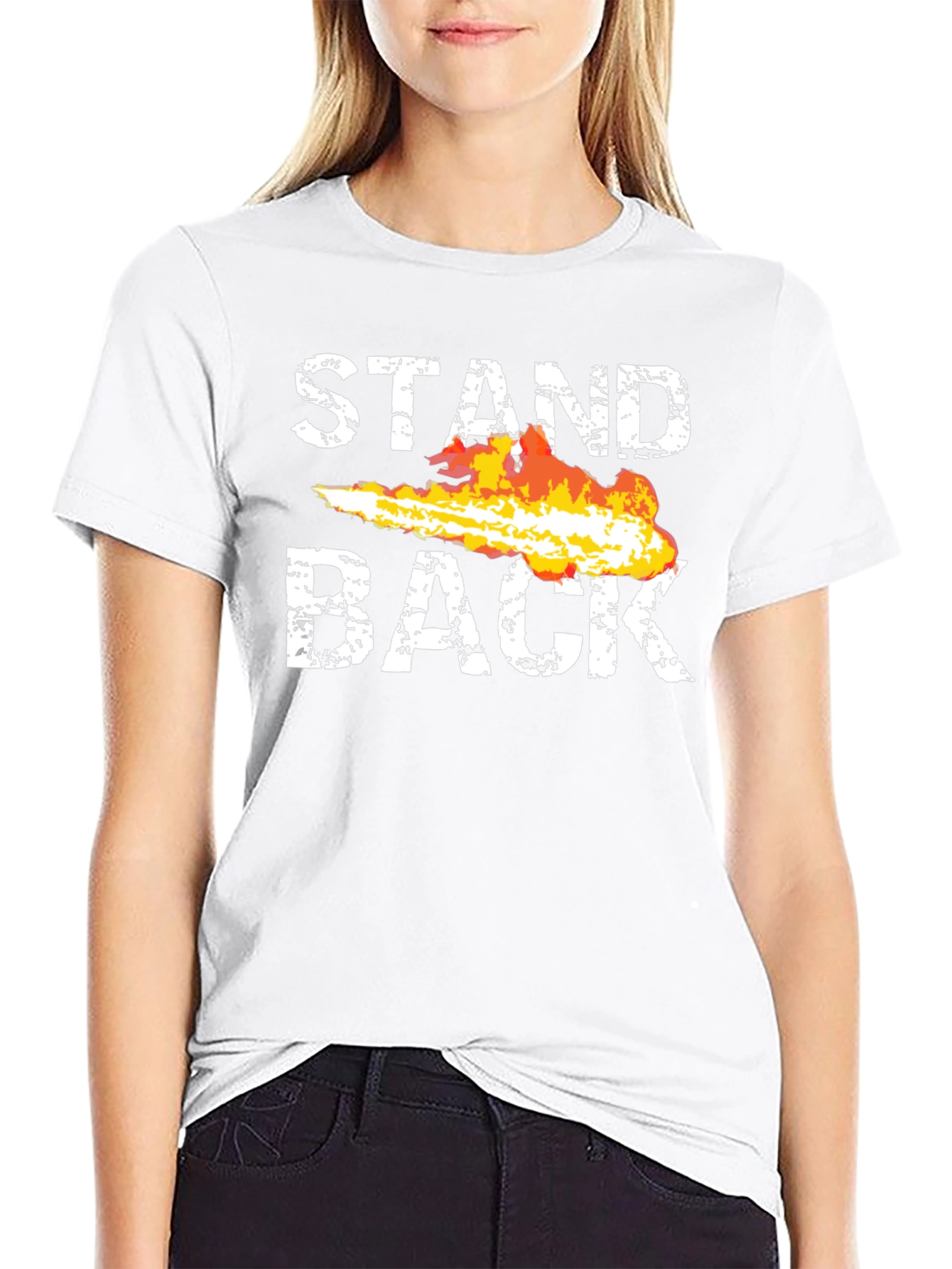Stand Back Fire T-Shirt - Graphic Tee - 9