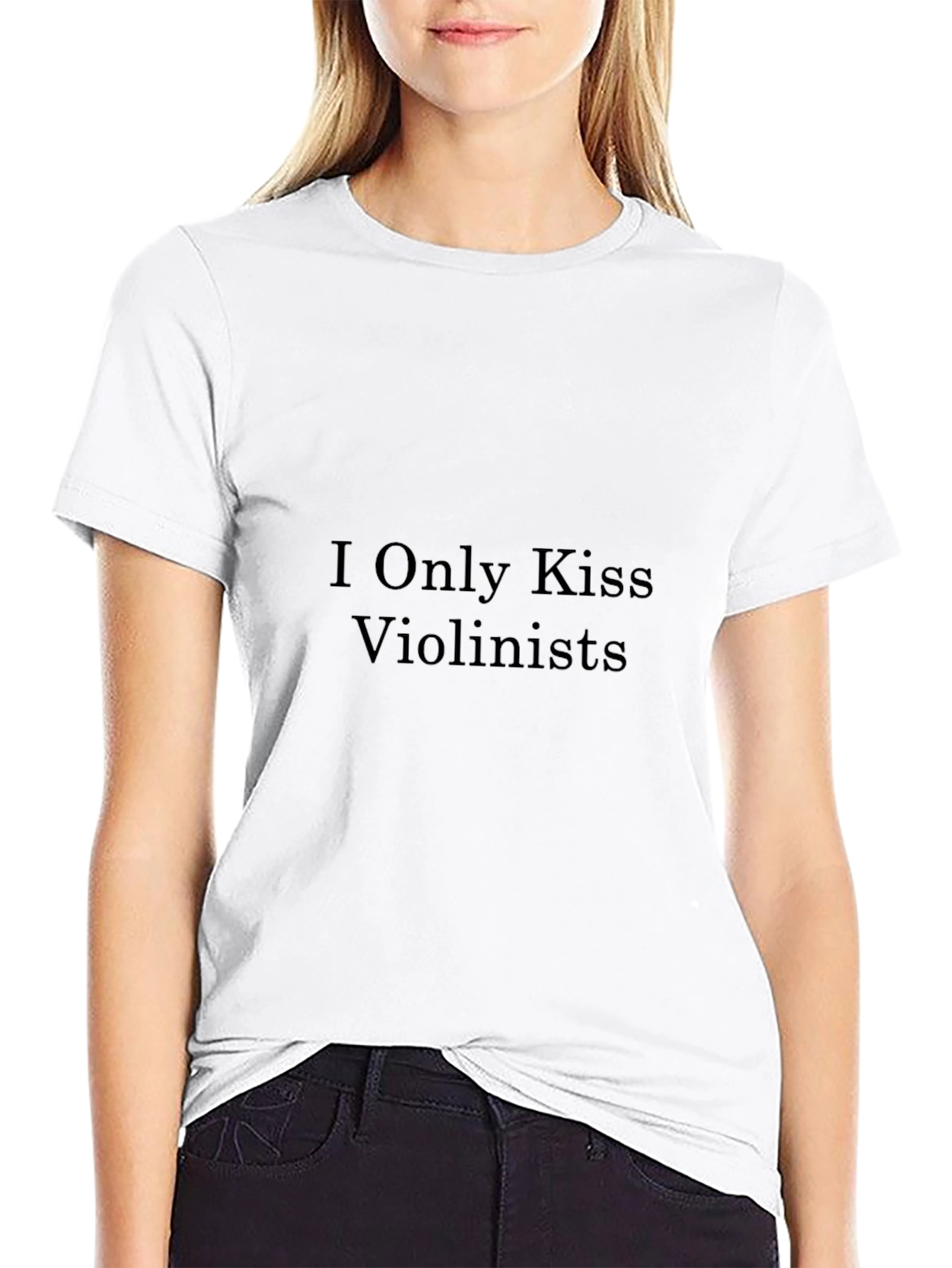 Black I Only Kiss Violinists - Novelty T-Shirt view 9